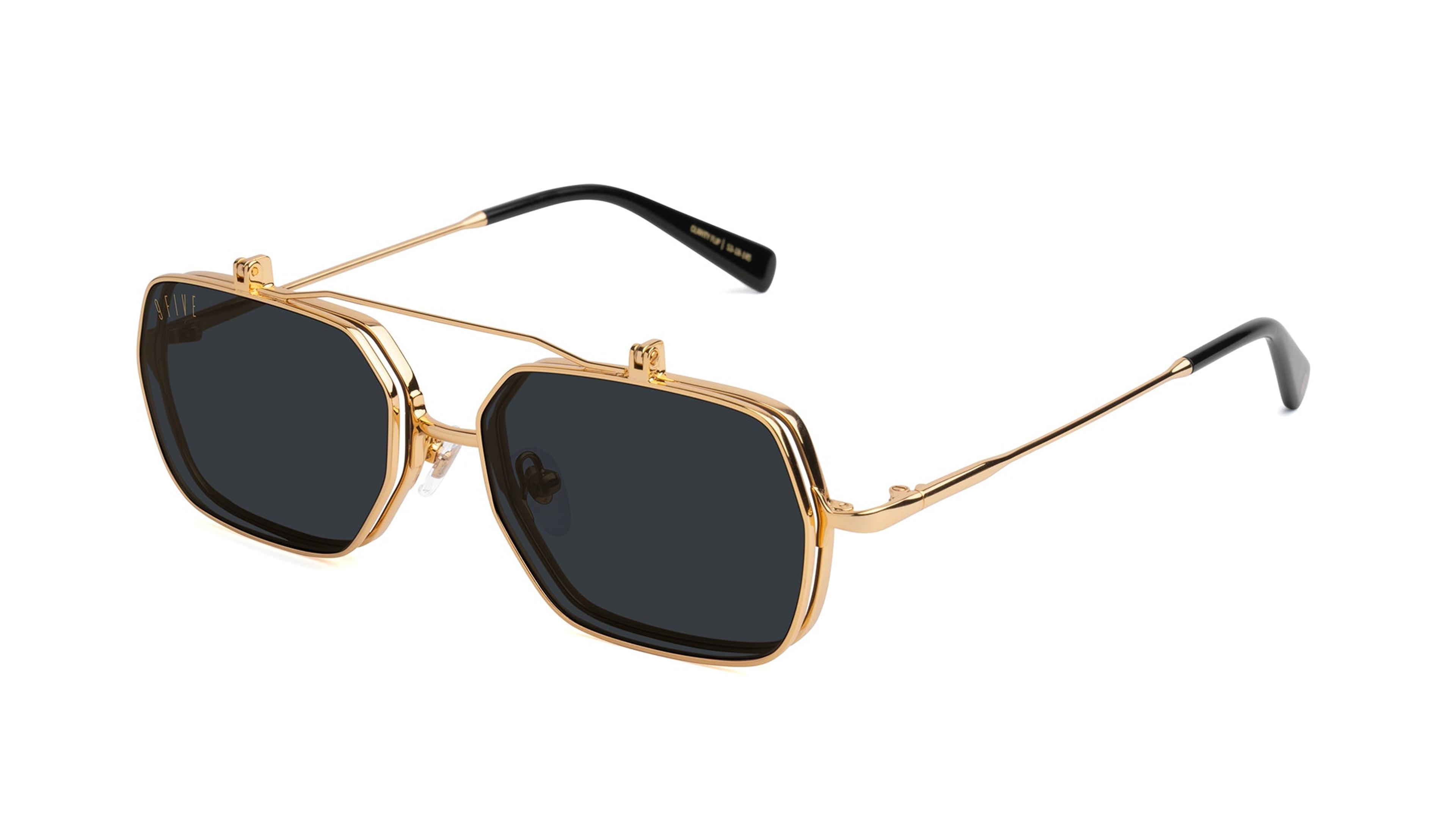 NTWRK - 9FIVE Clarity 24K Gold Flip-Up Glasses