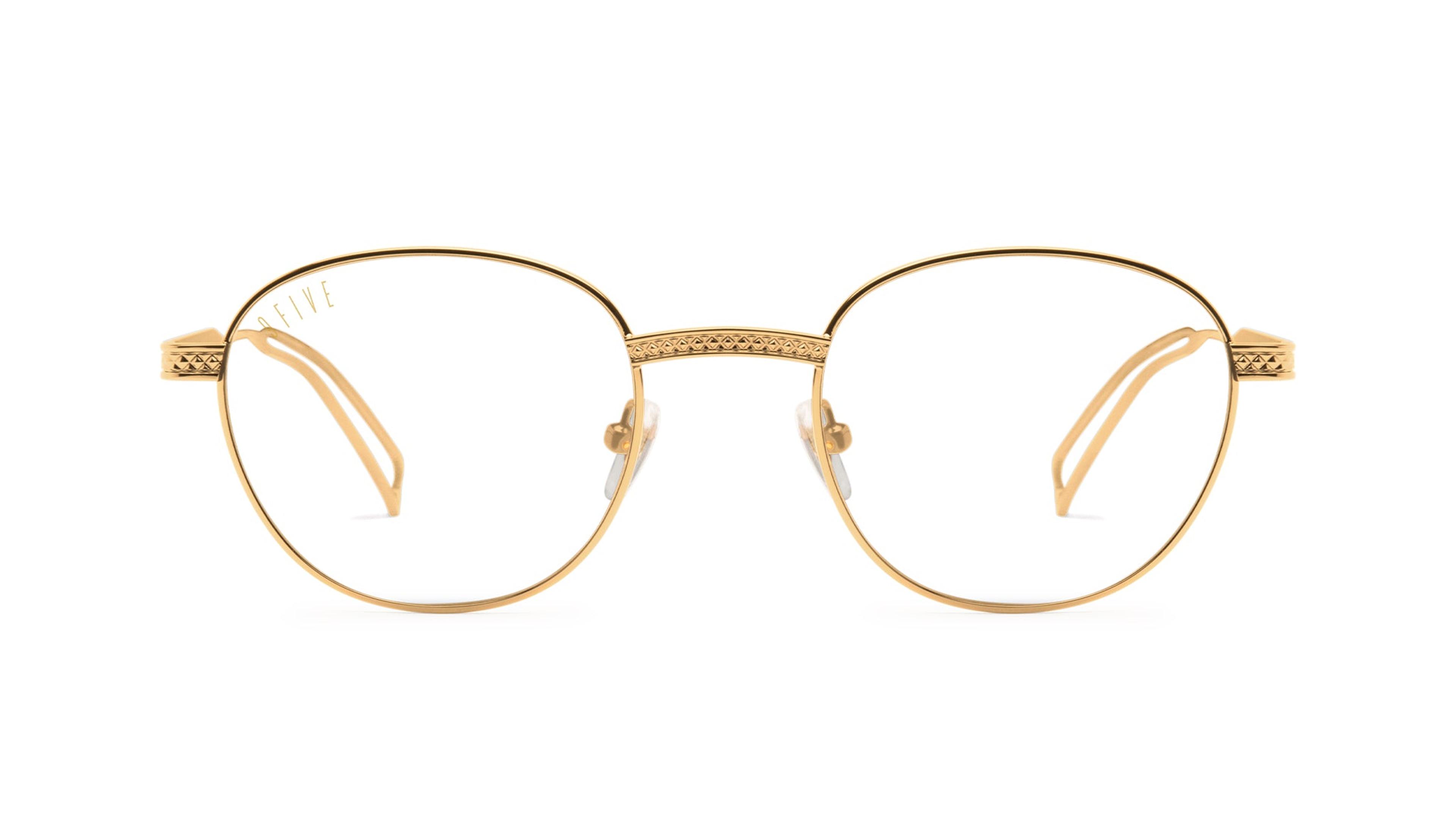 Alternate View 1 of 9FIVE Dime 24K Gold Clear Lens Glasses