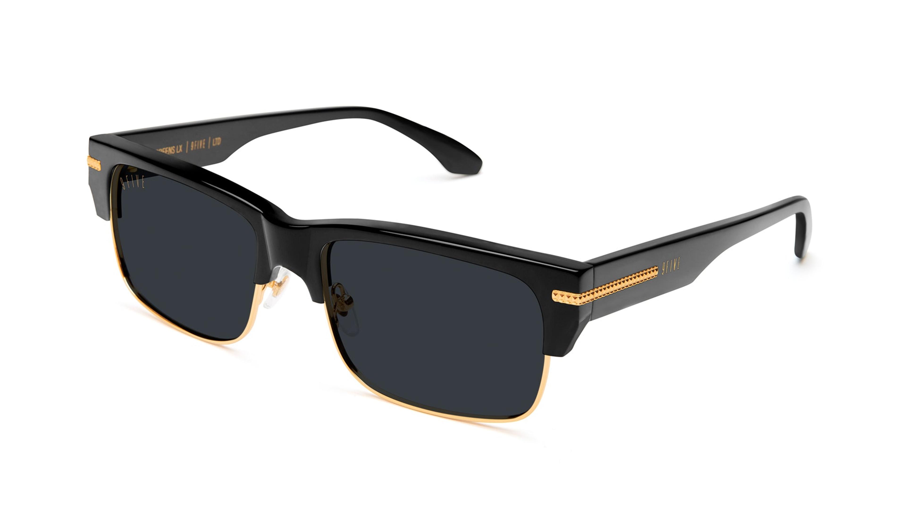 NTWRK - 9FIVE Greens LX Black & 24K Gold Sunglasses Rx