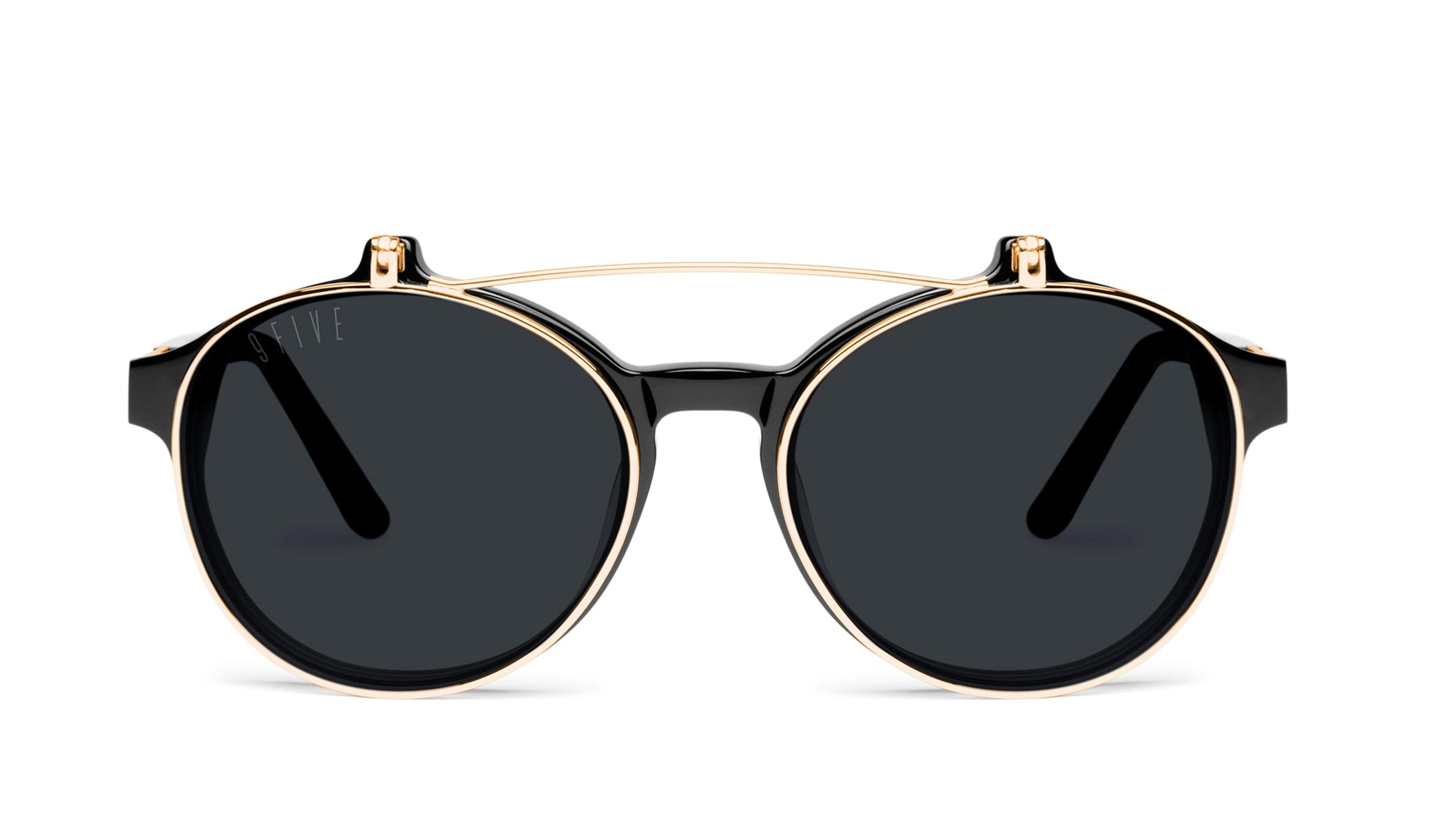 9five lane double flip black and 24k gold sunglasses