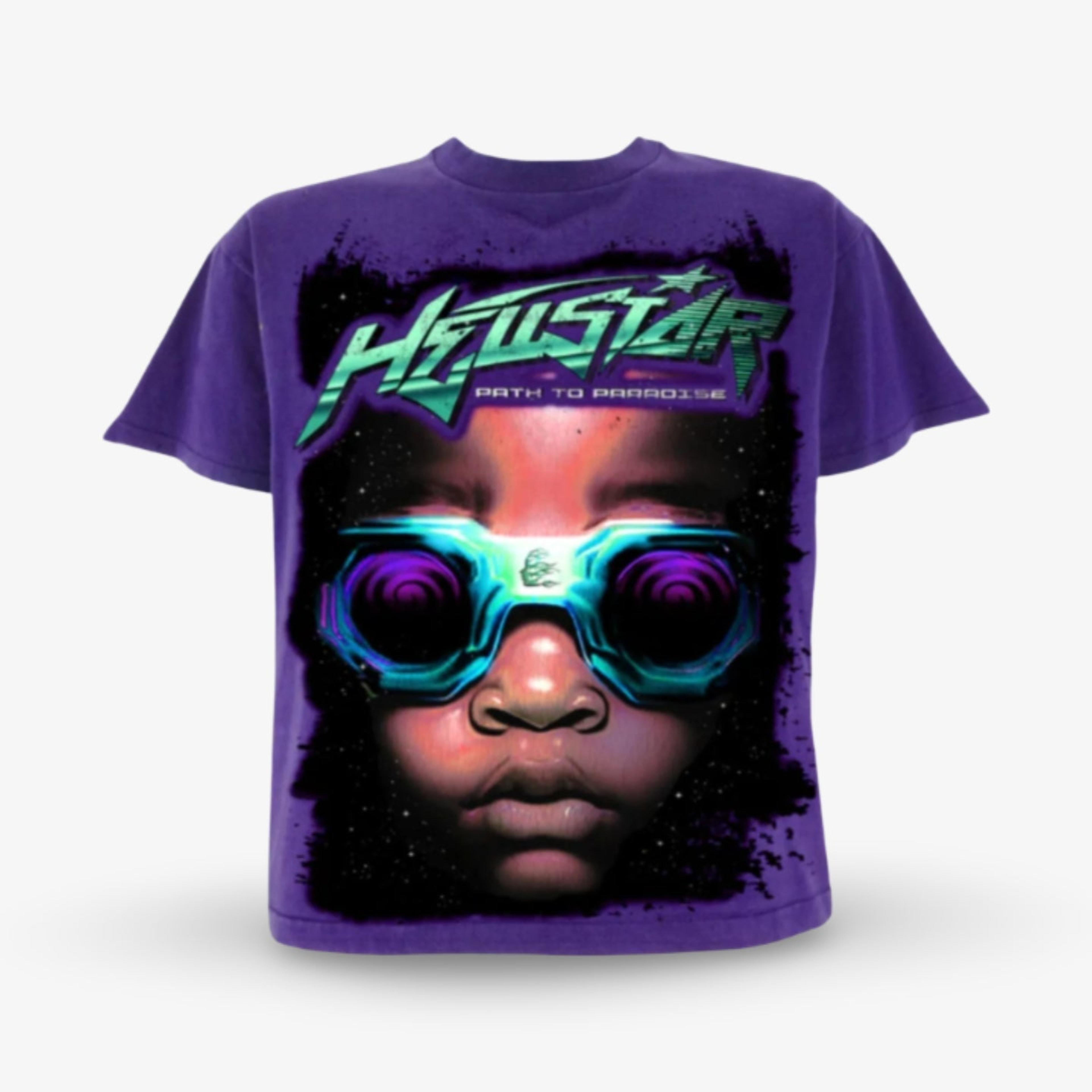 Hellstar T-Shirt 'The Future / Goggles' Purple FW23 (Capsule 10)