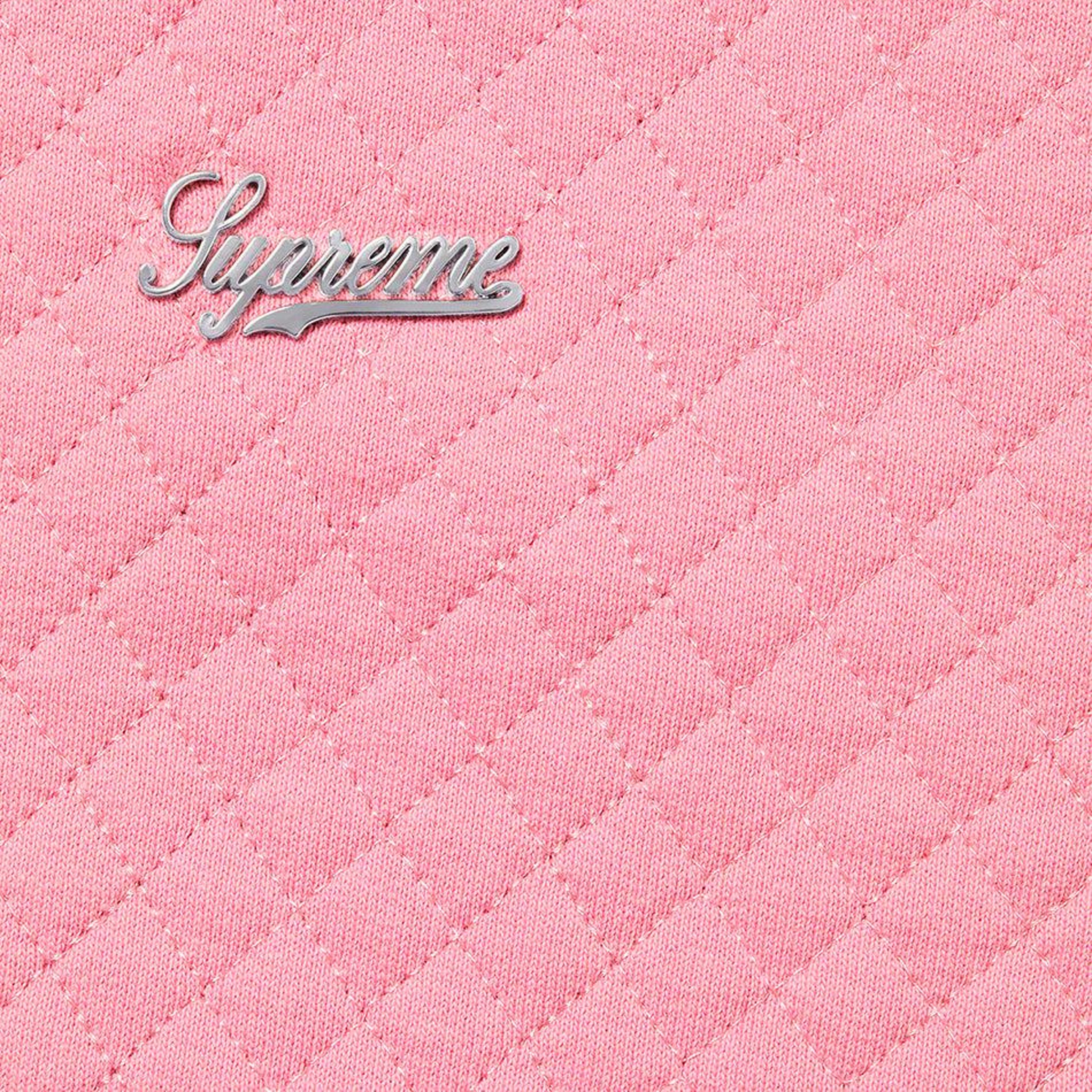 Alternate View 1 of Supreme Hooded Sweatshirt 'Micro Quilted' Dusty Pink SS23