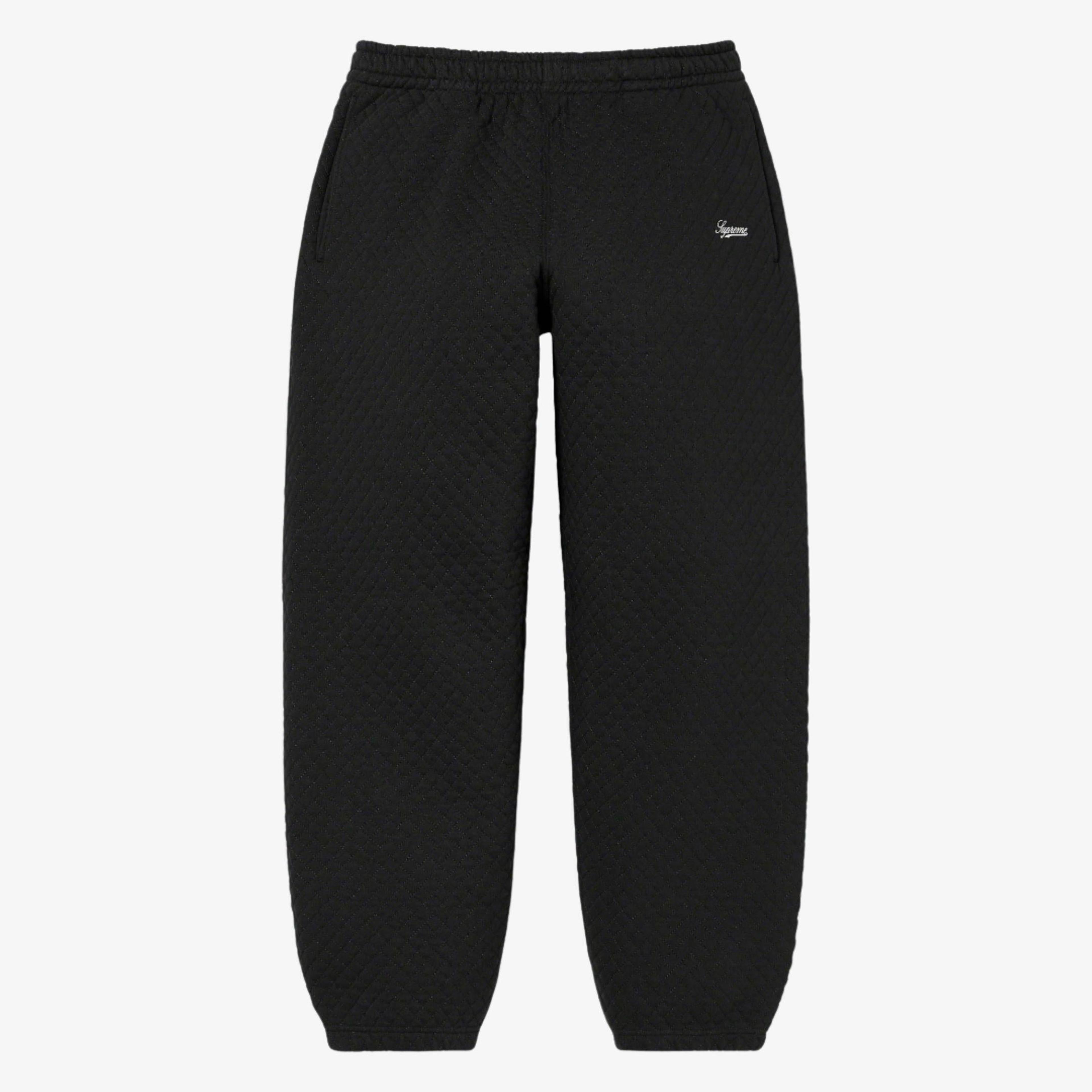 Supreme Sweatpant 'Micro Quilted' Black SS23