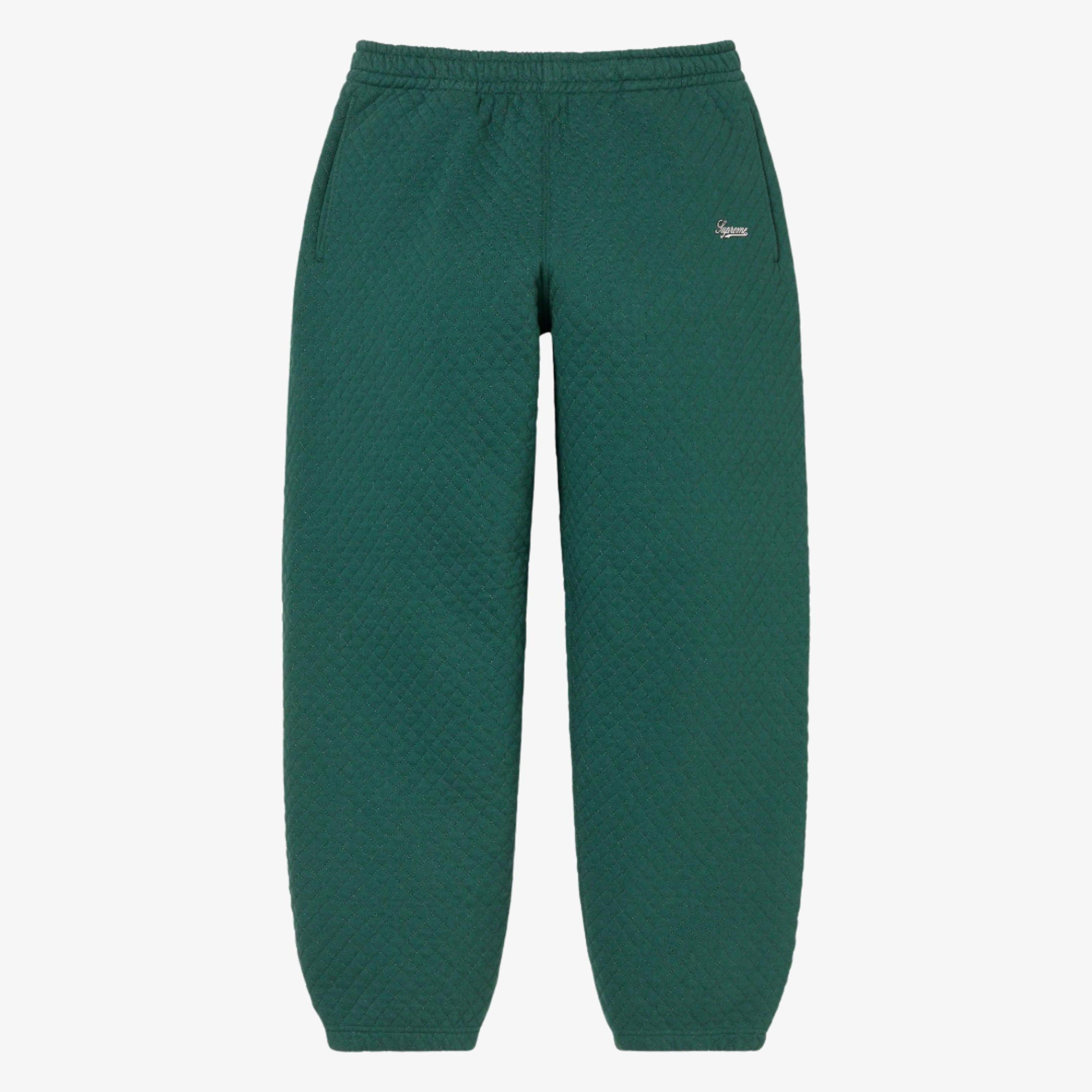 Supreme Sweatpant 'Micro Quilted' Dark Pine SS23