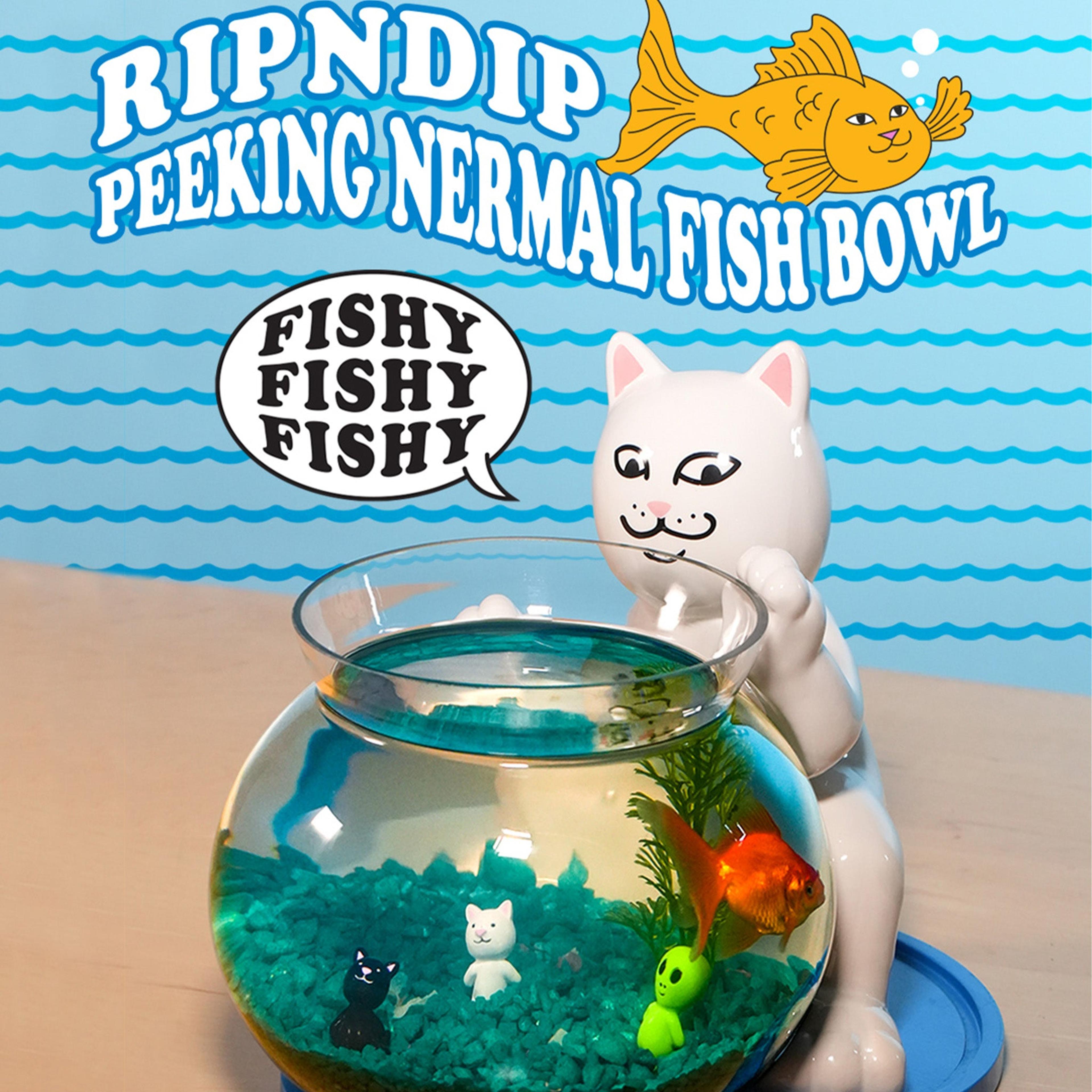 Alternate View 2 of Peeking Nermal Fish Bowl (White)