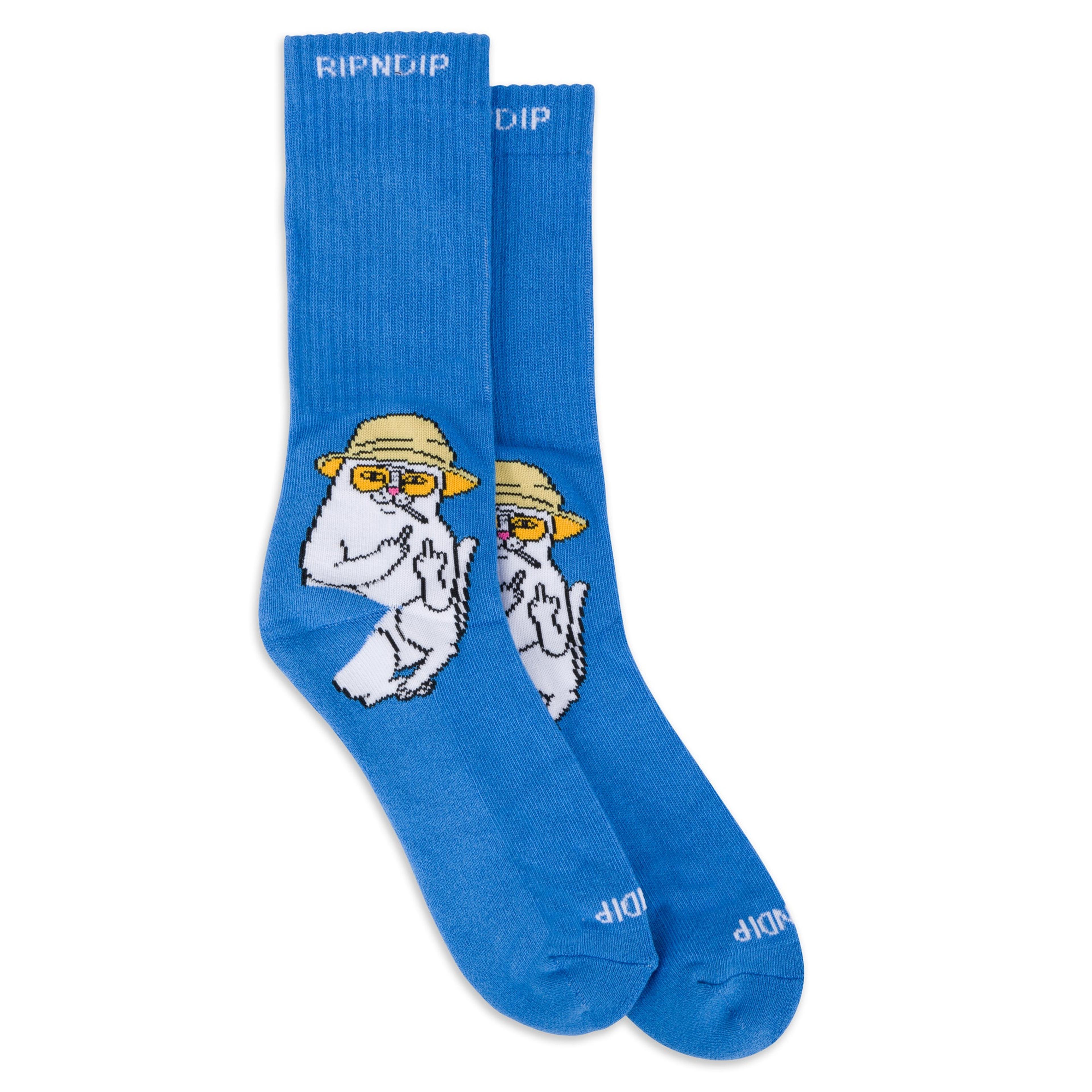 Nermal S Thompson Socks (Light Blue)