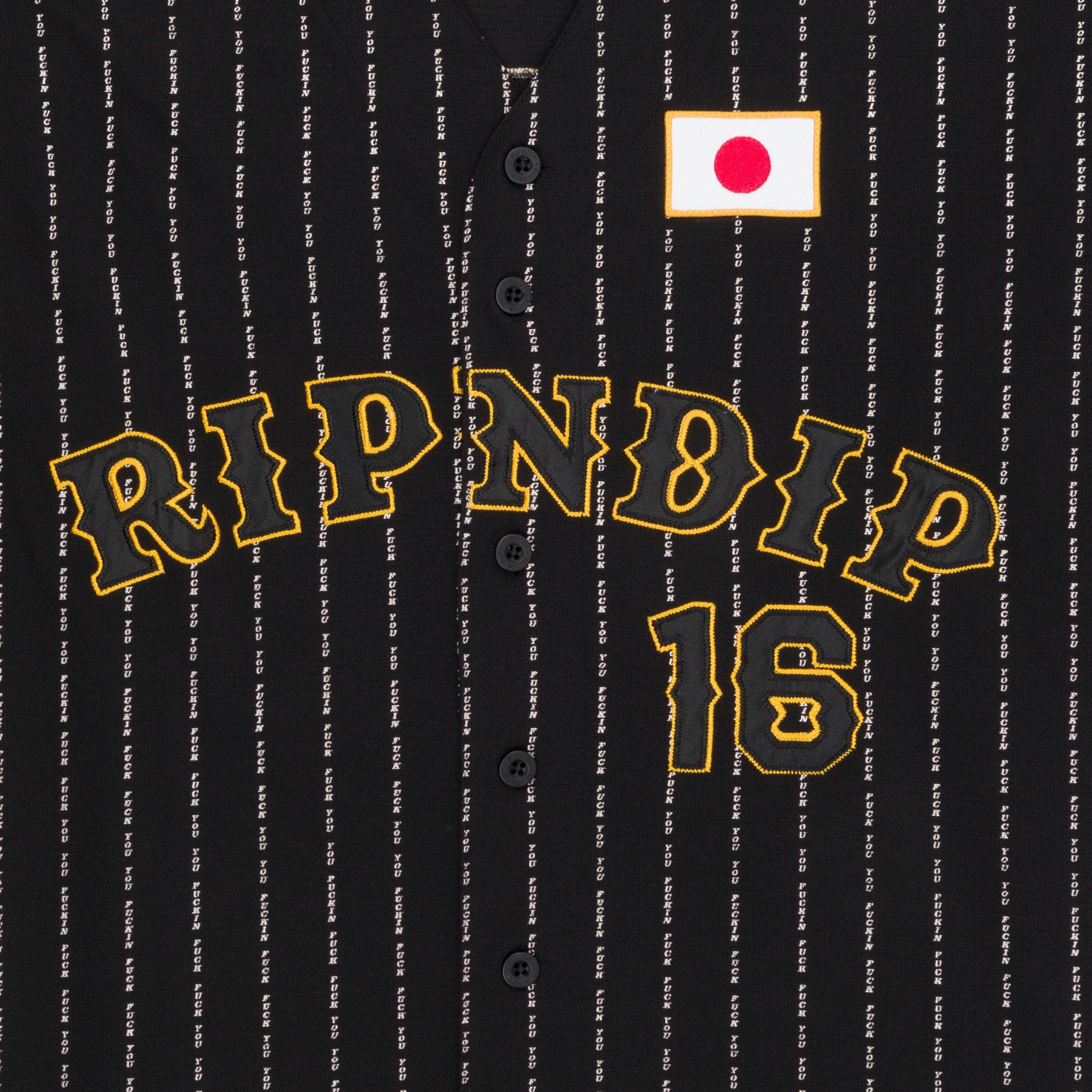 Alternate View 3 of Ripndip JPN Baseball Jersey (Black)