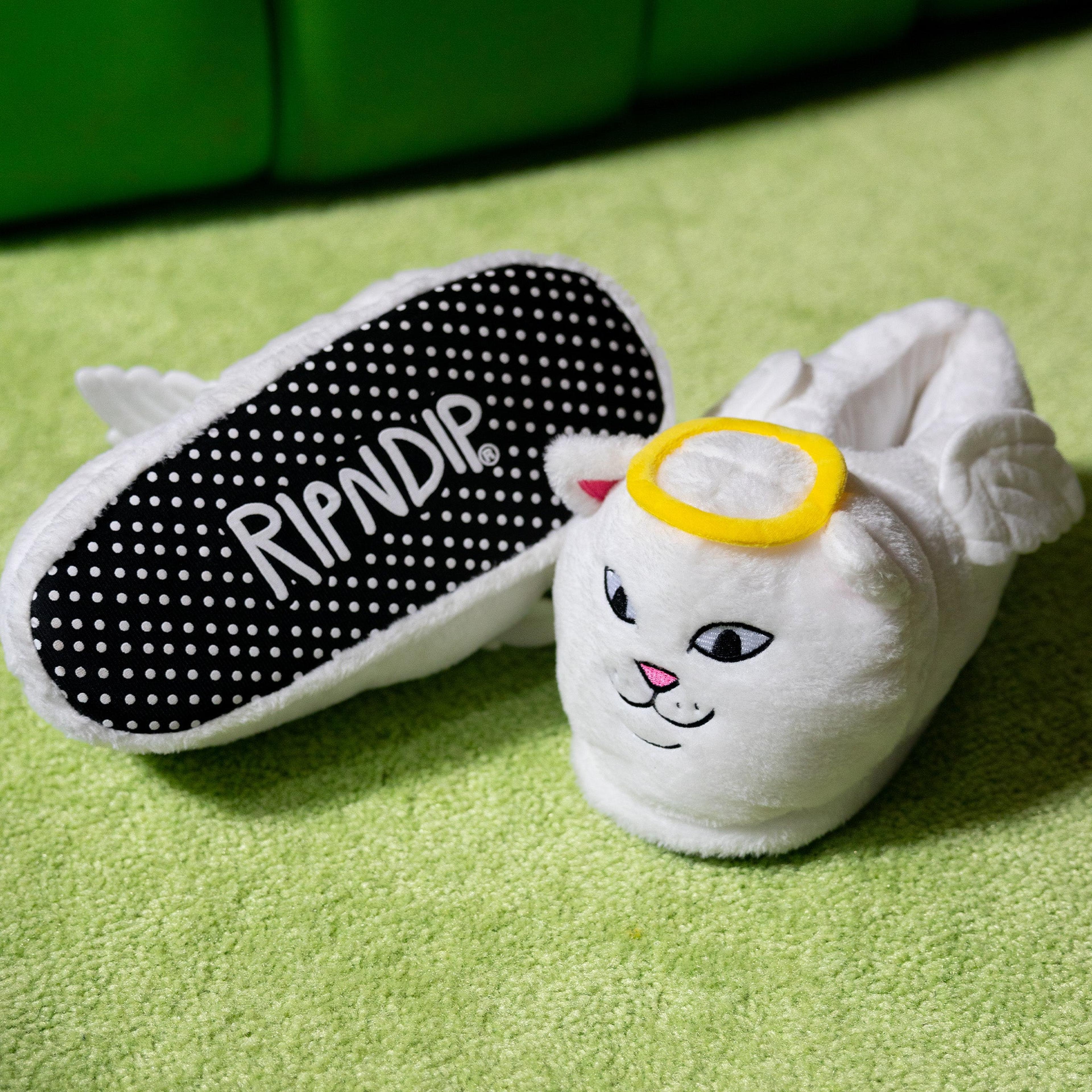 Alternate View 1 of Lord Angel Plush Slippers (White)