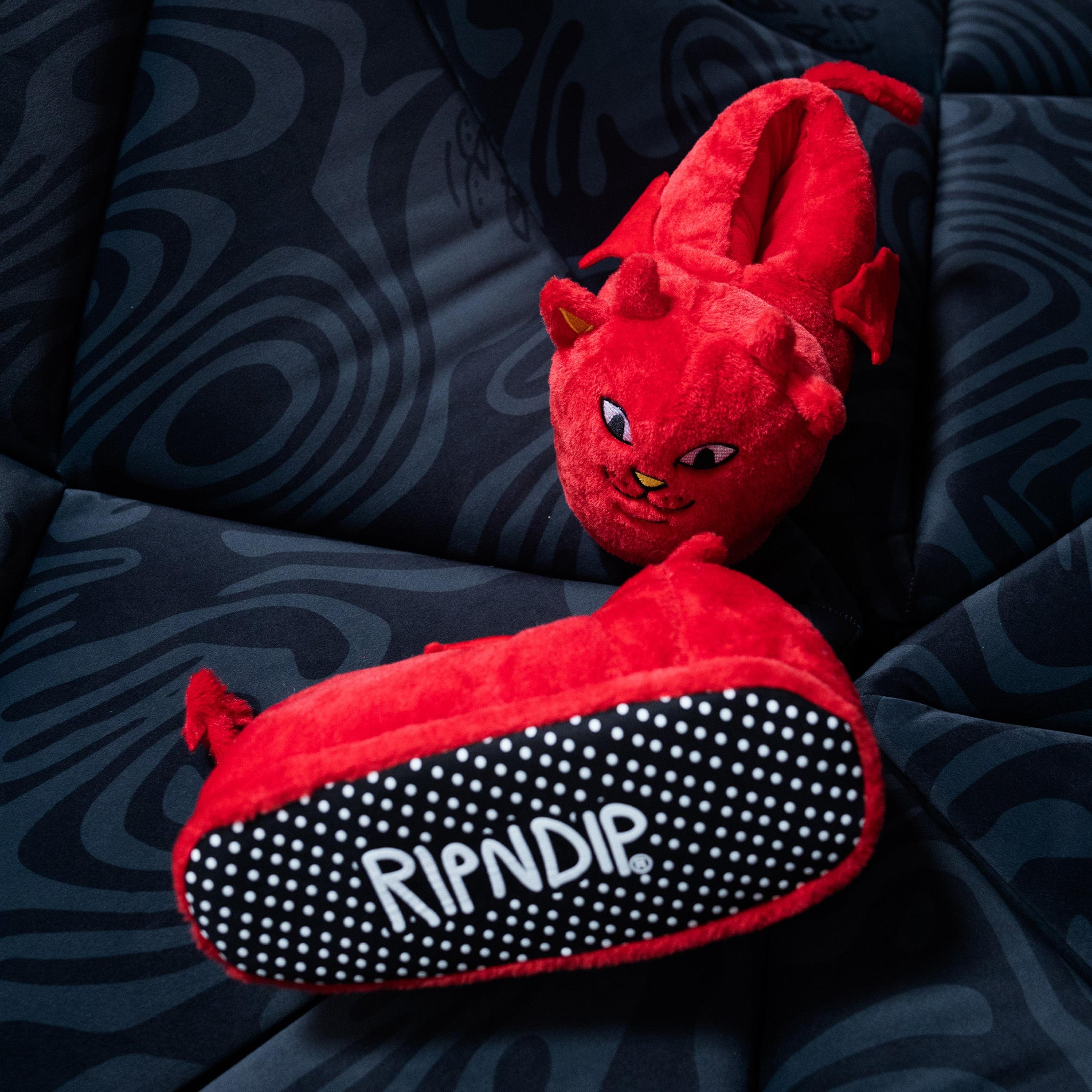 Alternate View 2 of Lord Devil Plush Slippers (Red)
