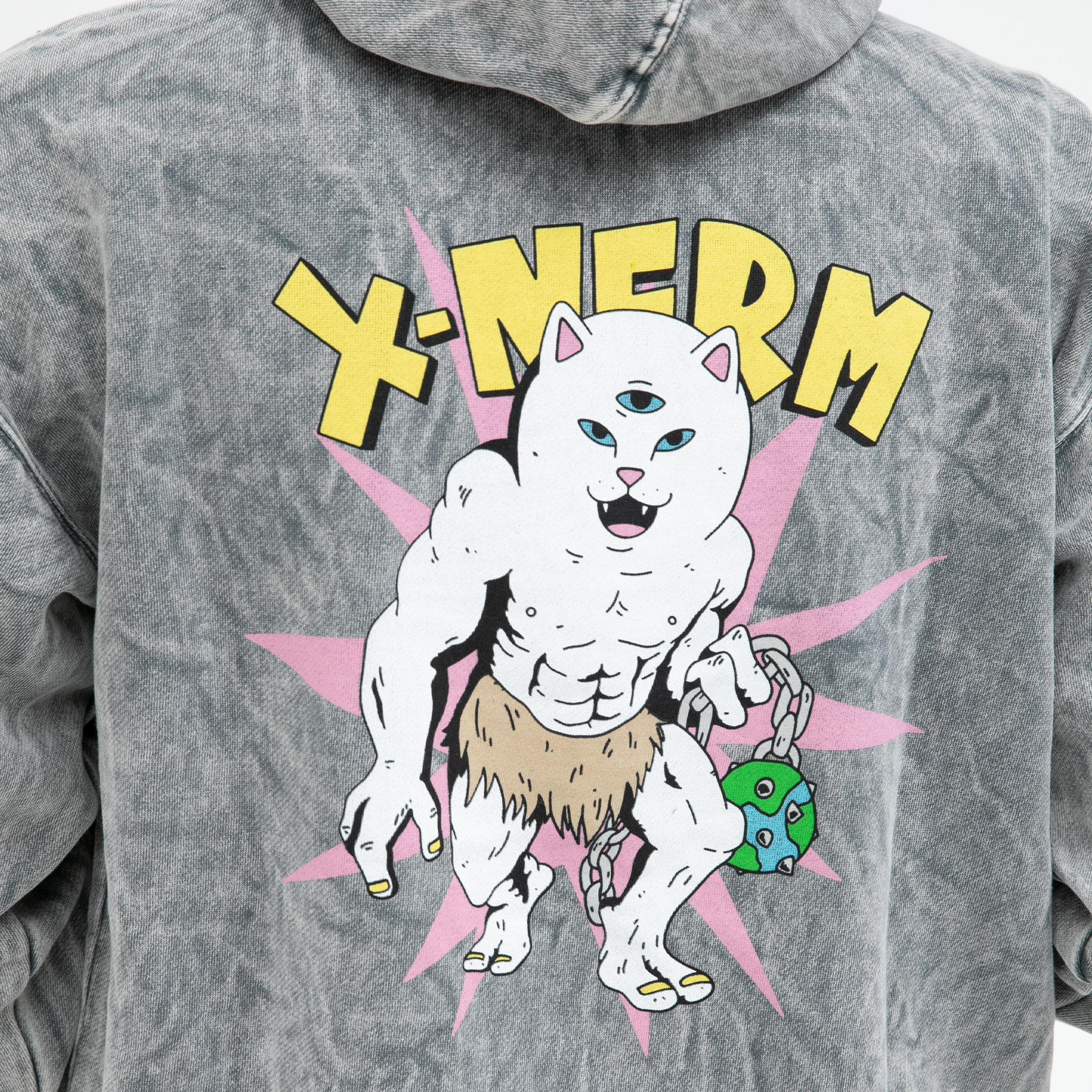 Alternate View 1 of X Nerm Hoodie (Charcoal Mineral Wash)