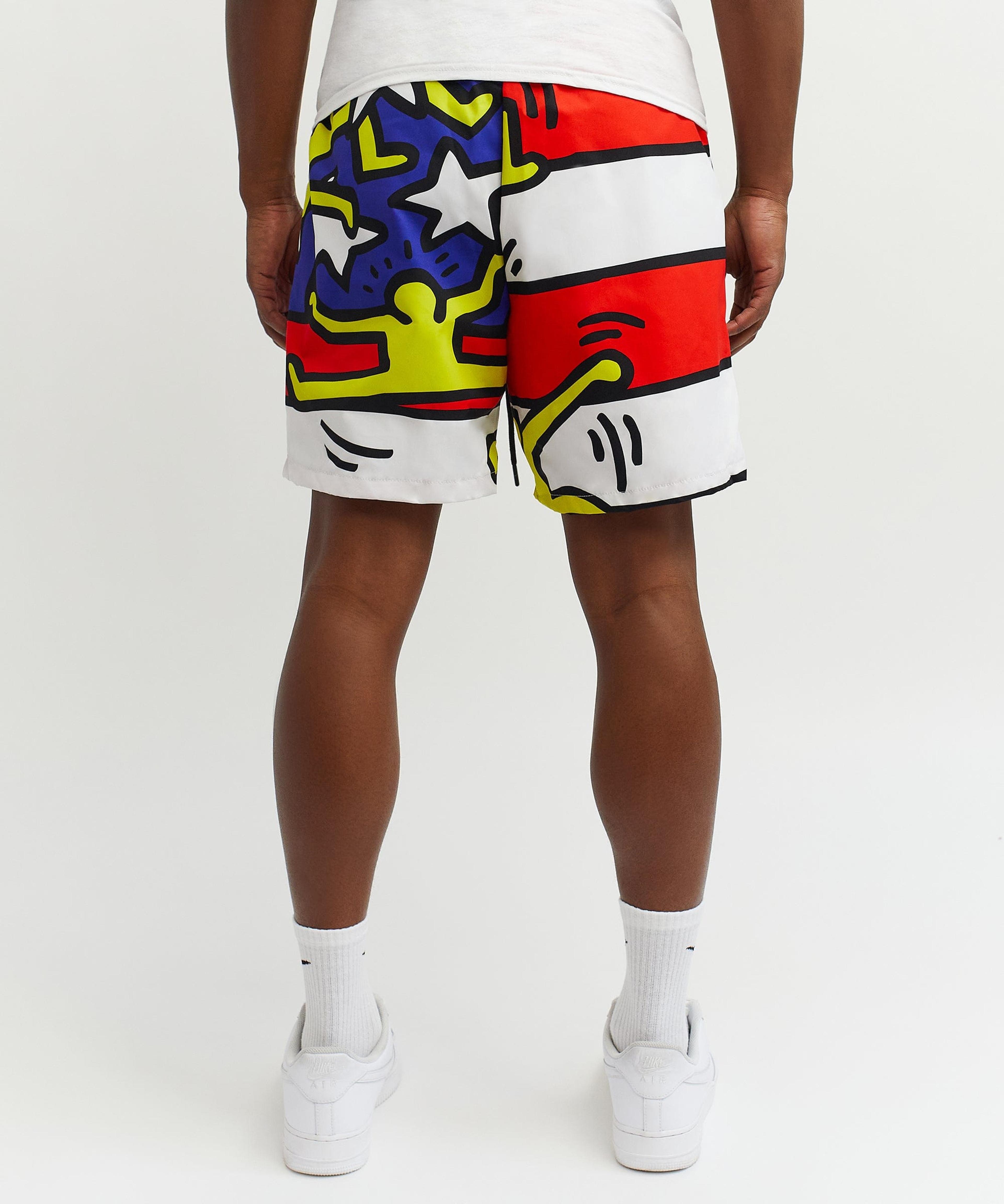 Alternate View 4 of Keith Haring American Flag Shorts