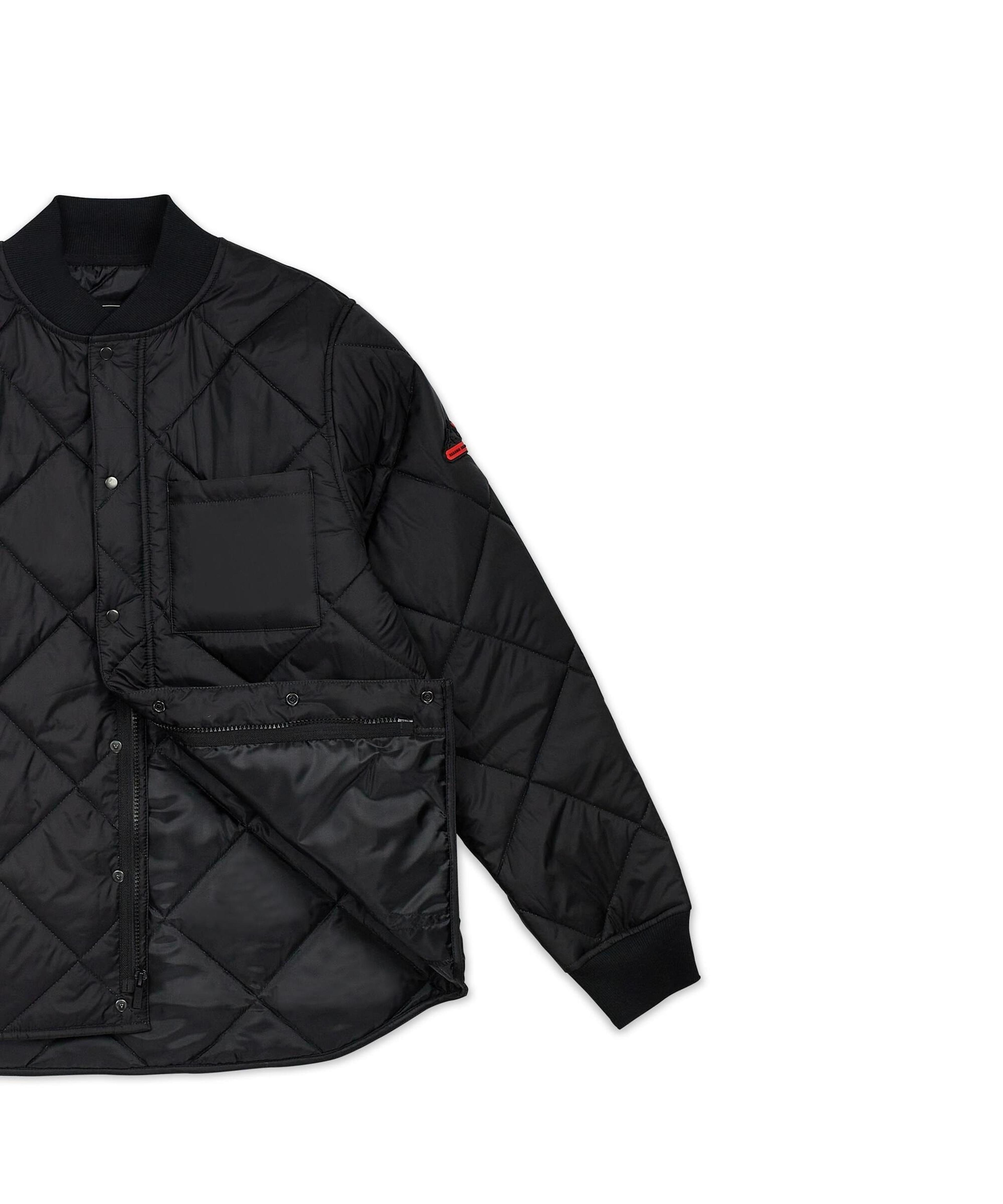 Alternate View 2 of Quilted Shirt Jacket With Lining - Black