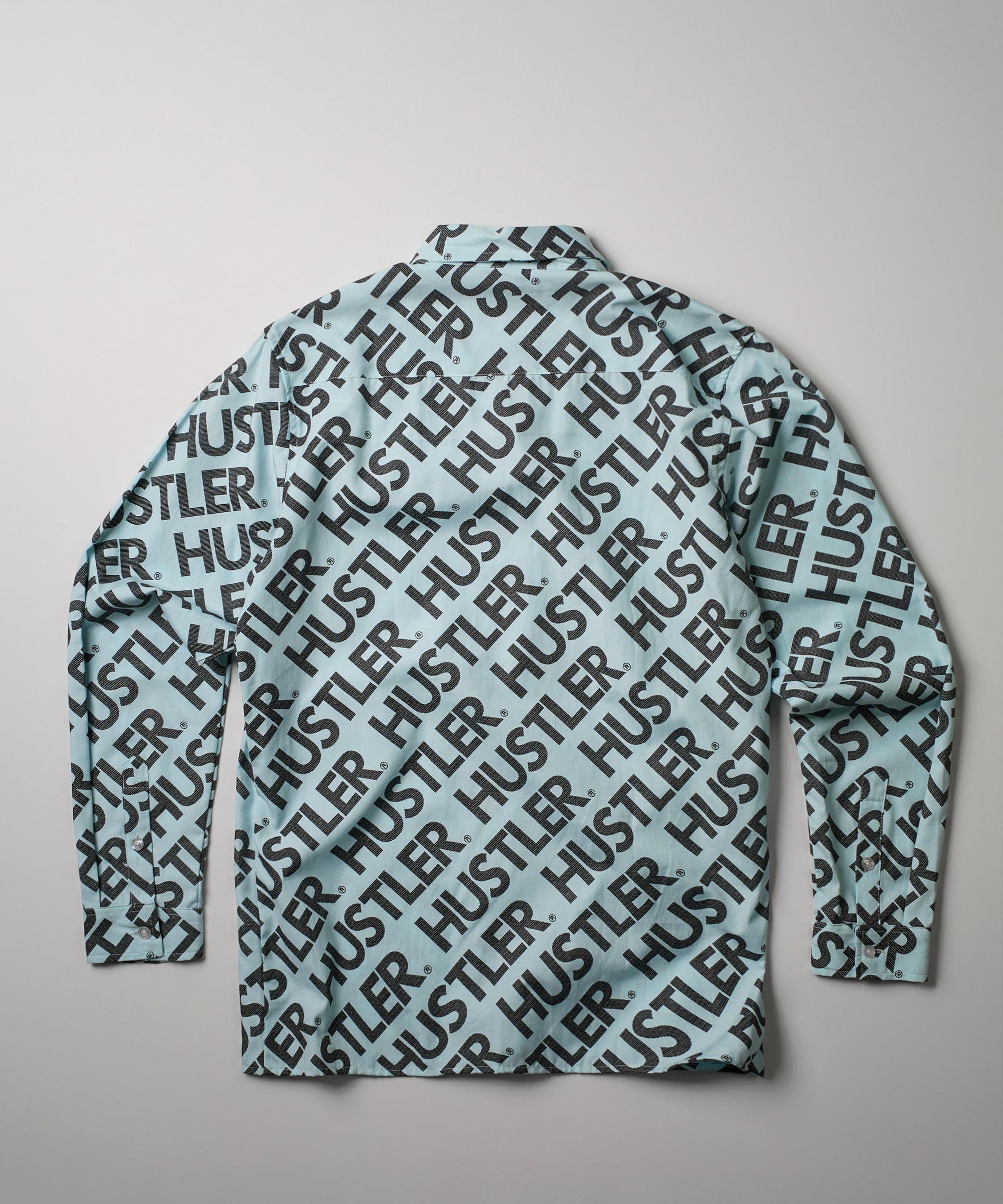 Alternate View 1 of Hustler Logo Long Sleeve Oxford Shirt