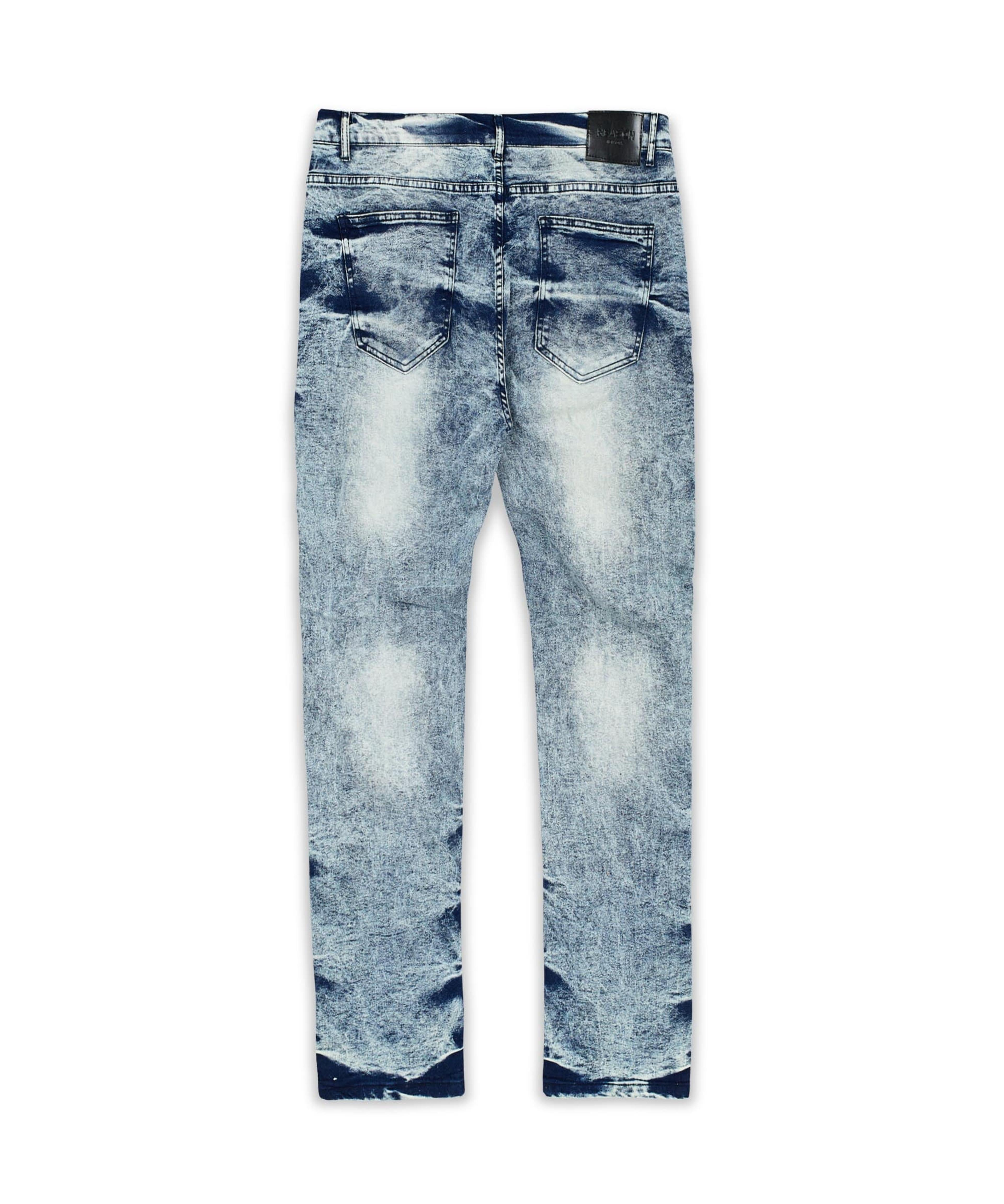 Alternate View 1 of Plus Size Wright Medium Wash Moto Jeans