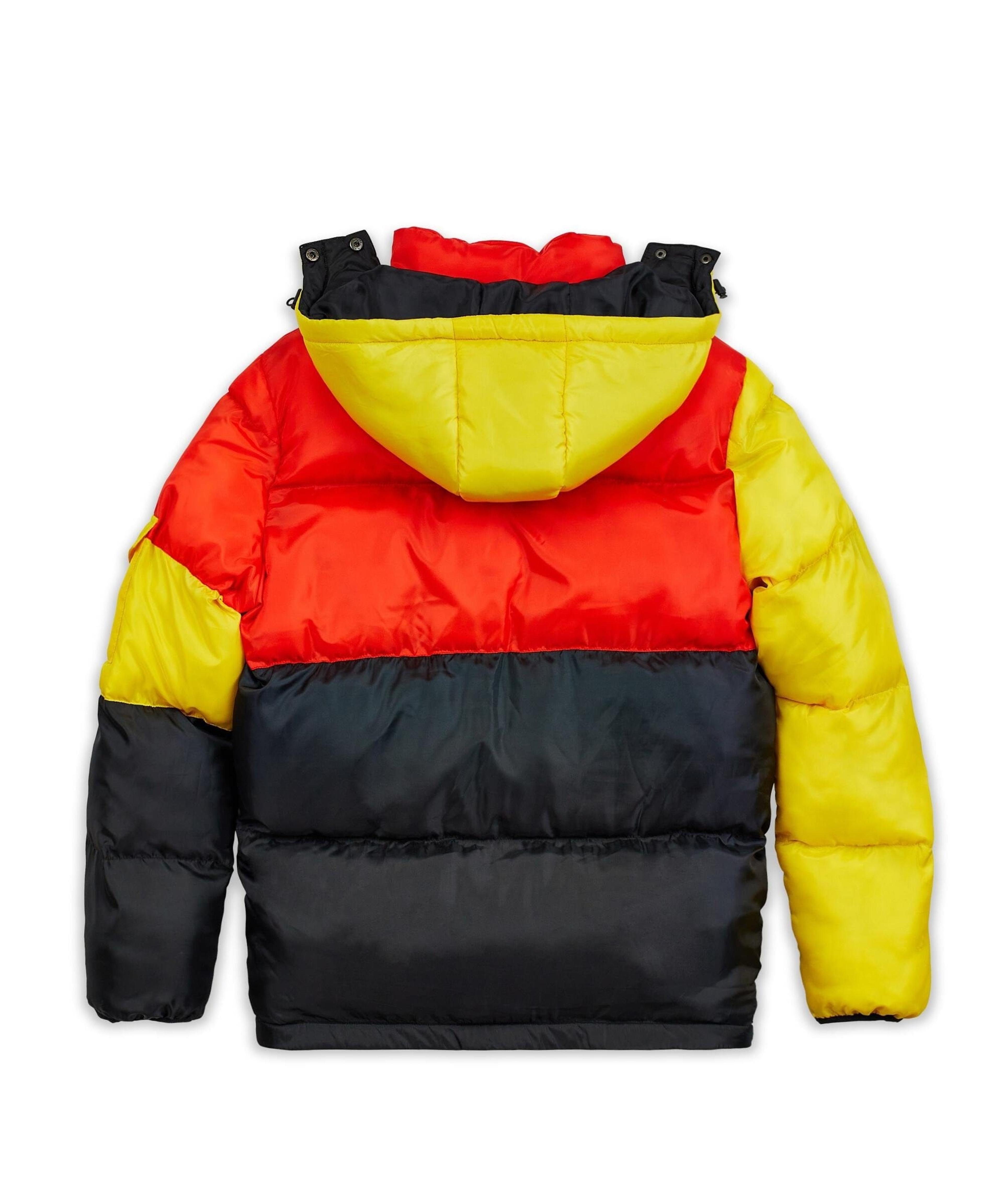 Alternate View 3 of Larry Color Block Hooded Puffer Jacket