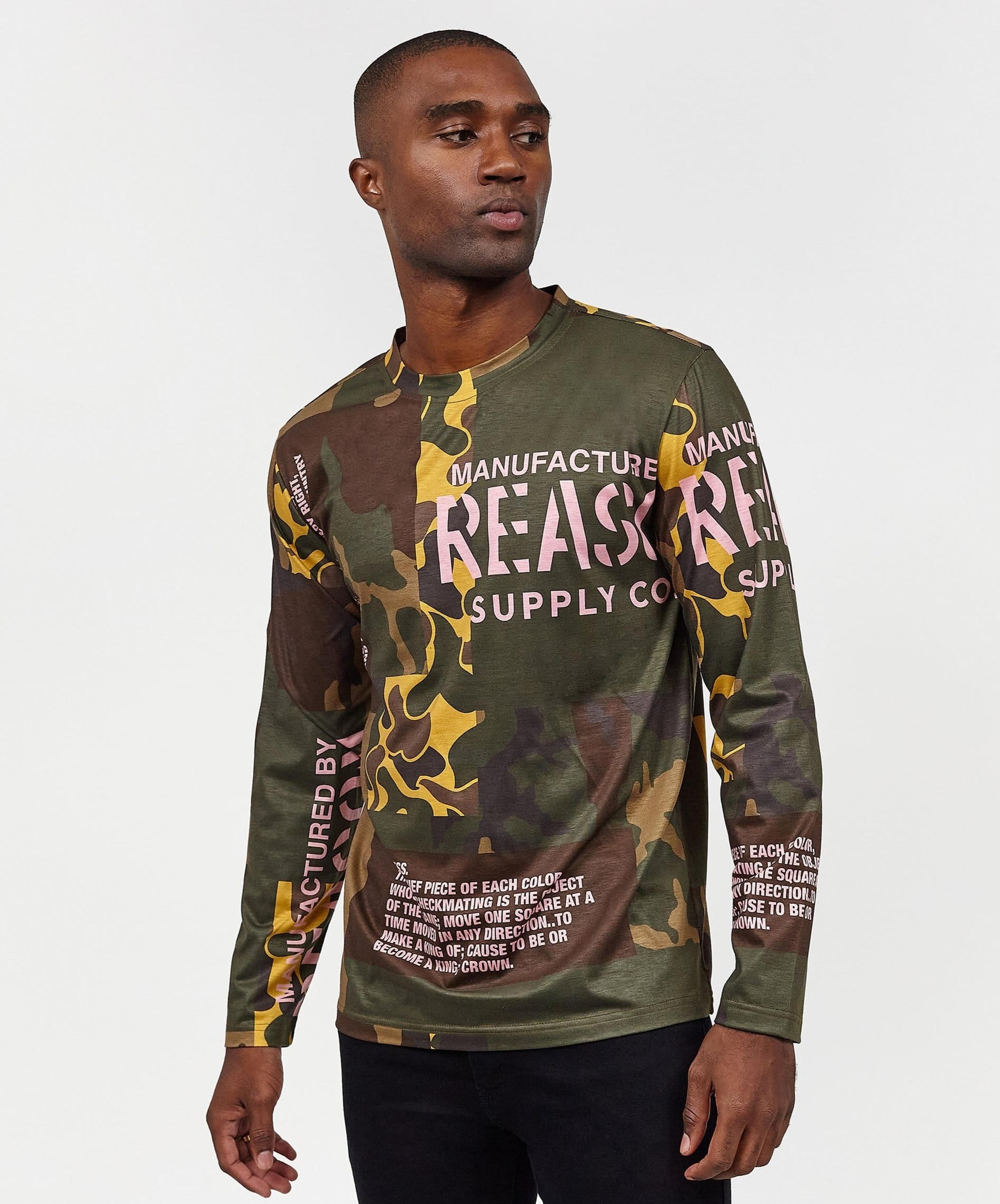 King Camo Multi Placement Long Sleeve Tee