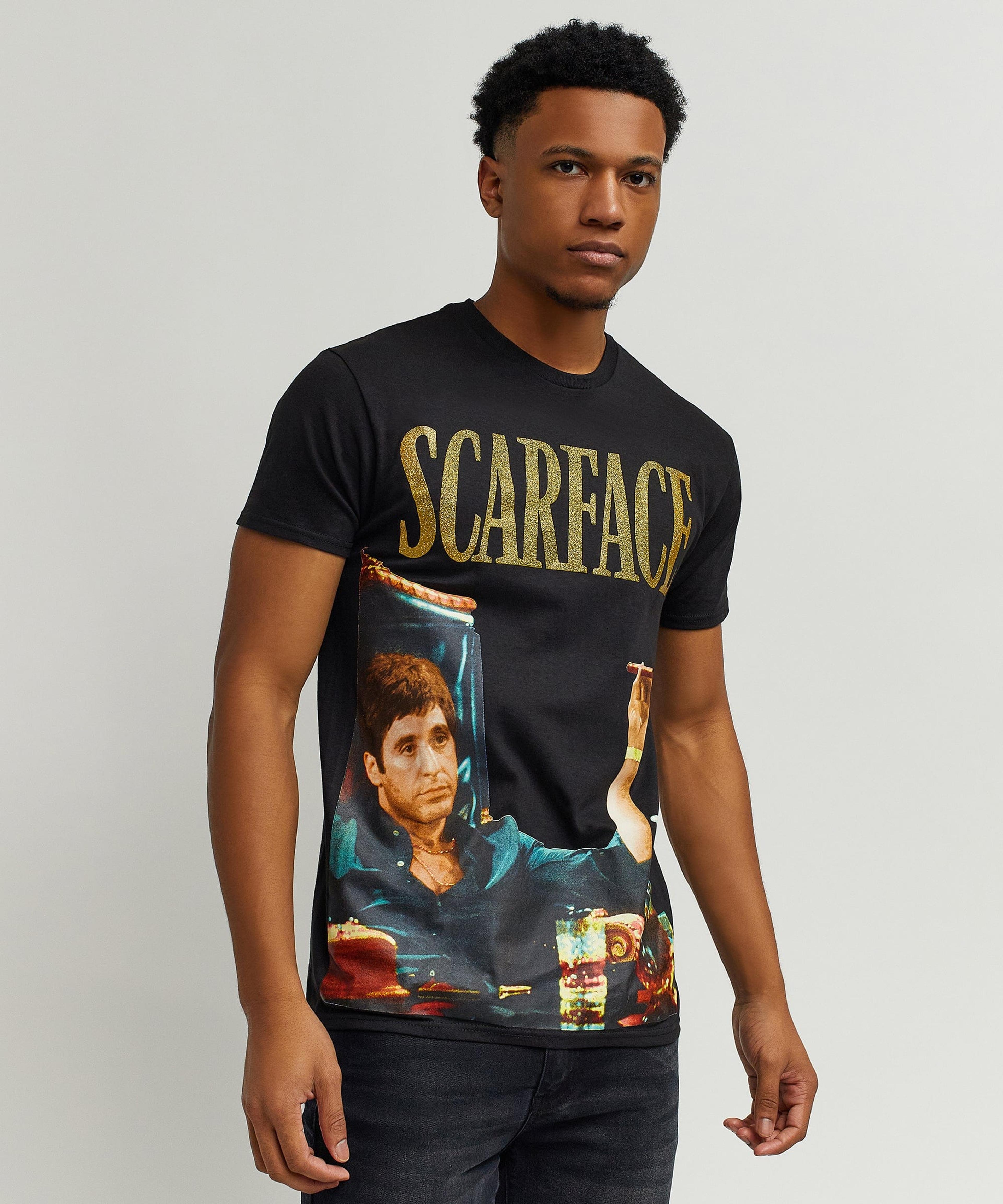 Scarface™ Photo Print Money Tee - Black