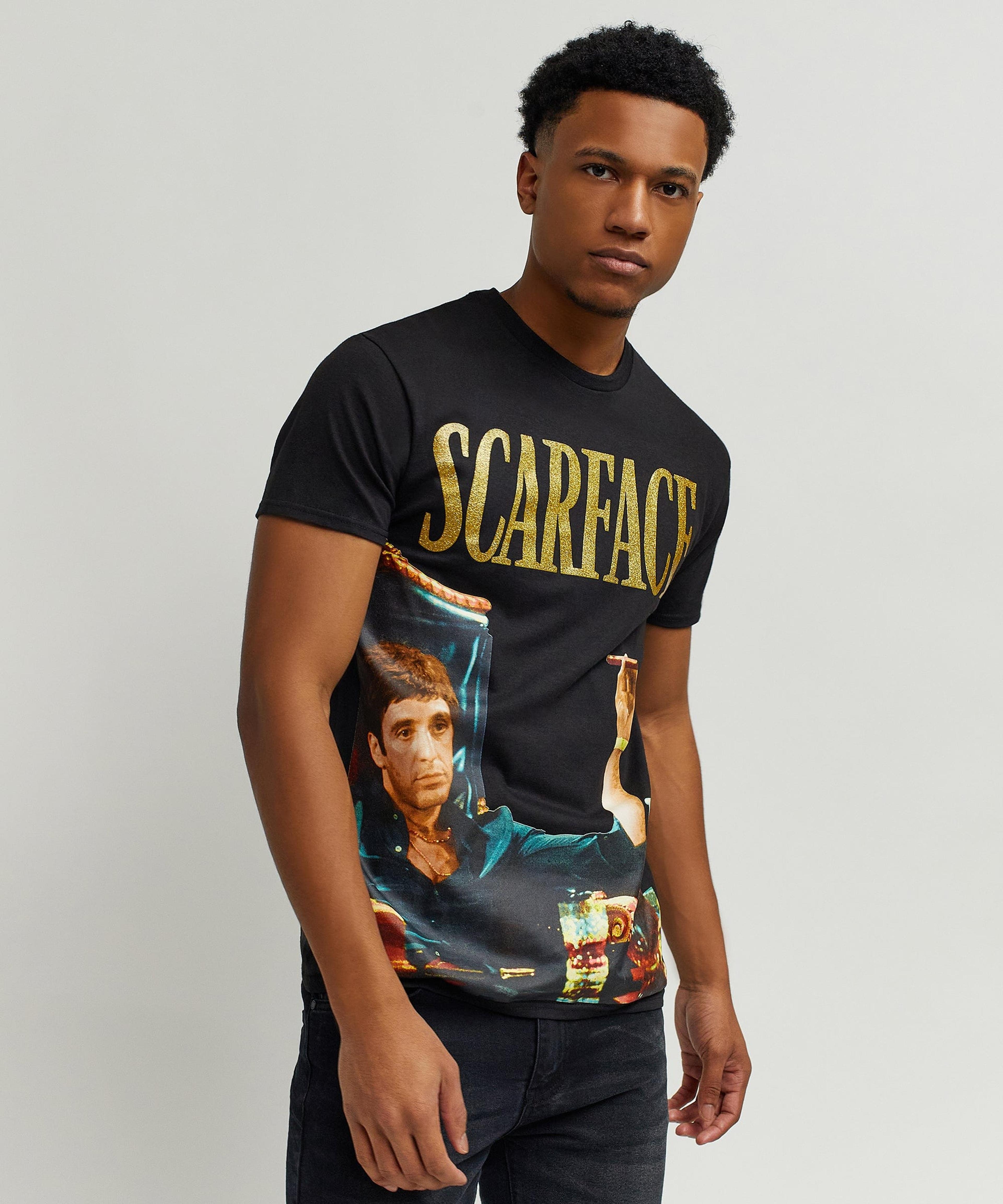 Alternate View 2 of Scarface™ Photo Print Money Tee - Black