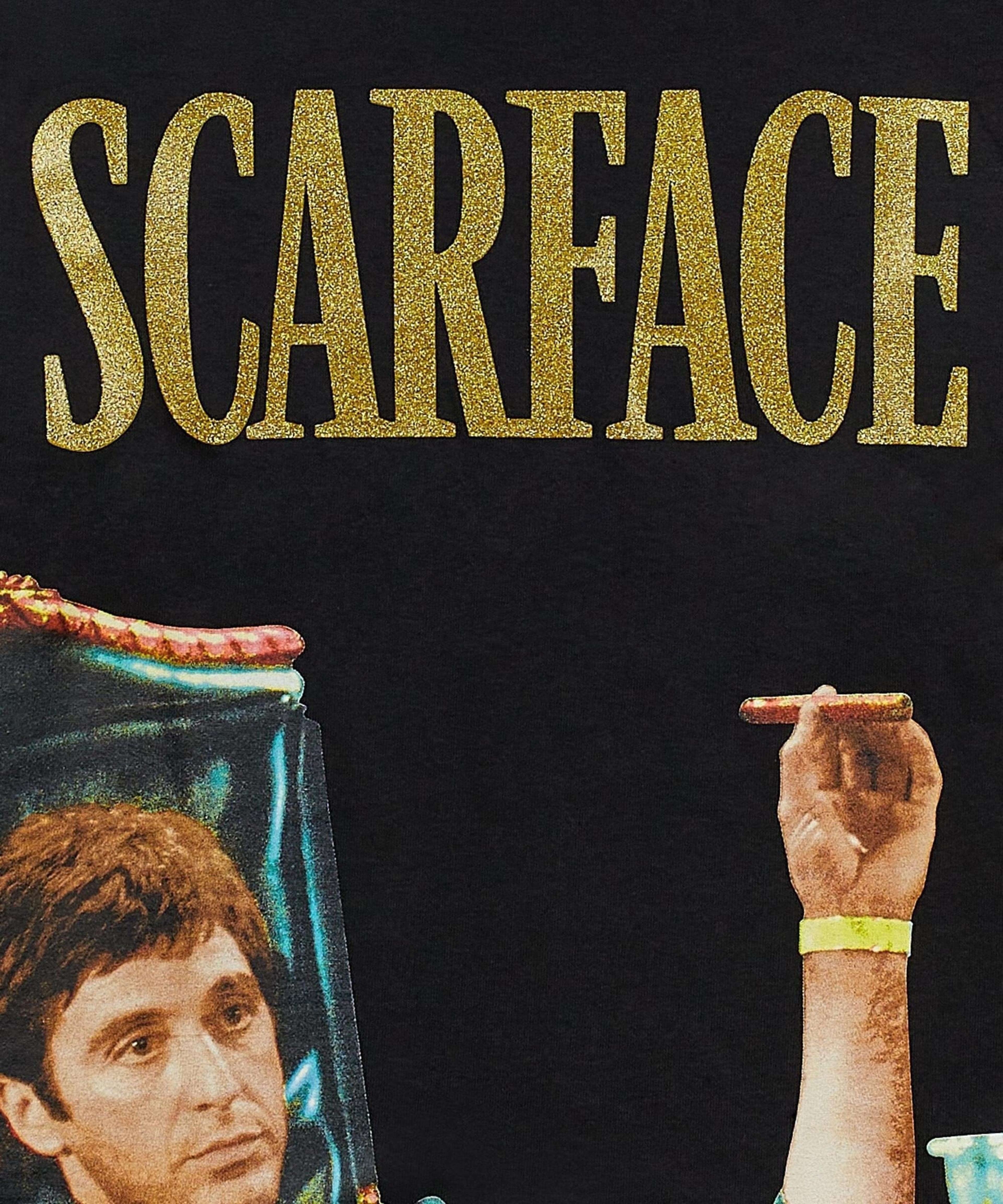 Alternate View 4 of Scarface™ Photo Print Money Tee - Black