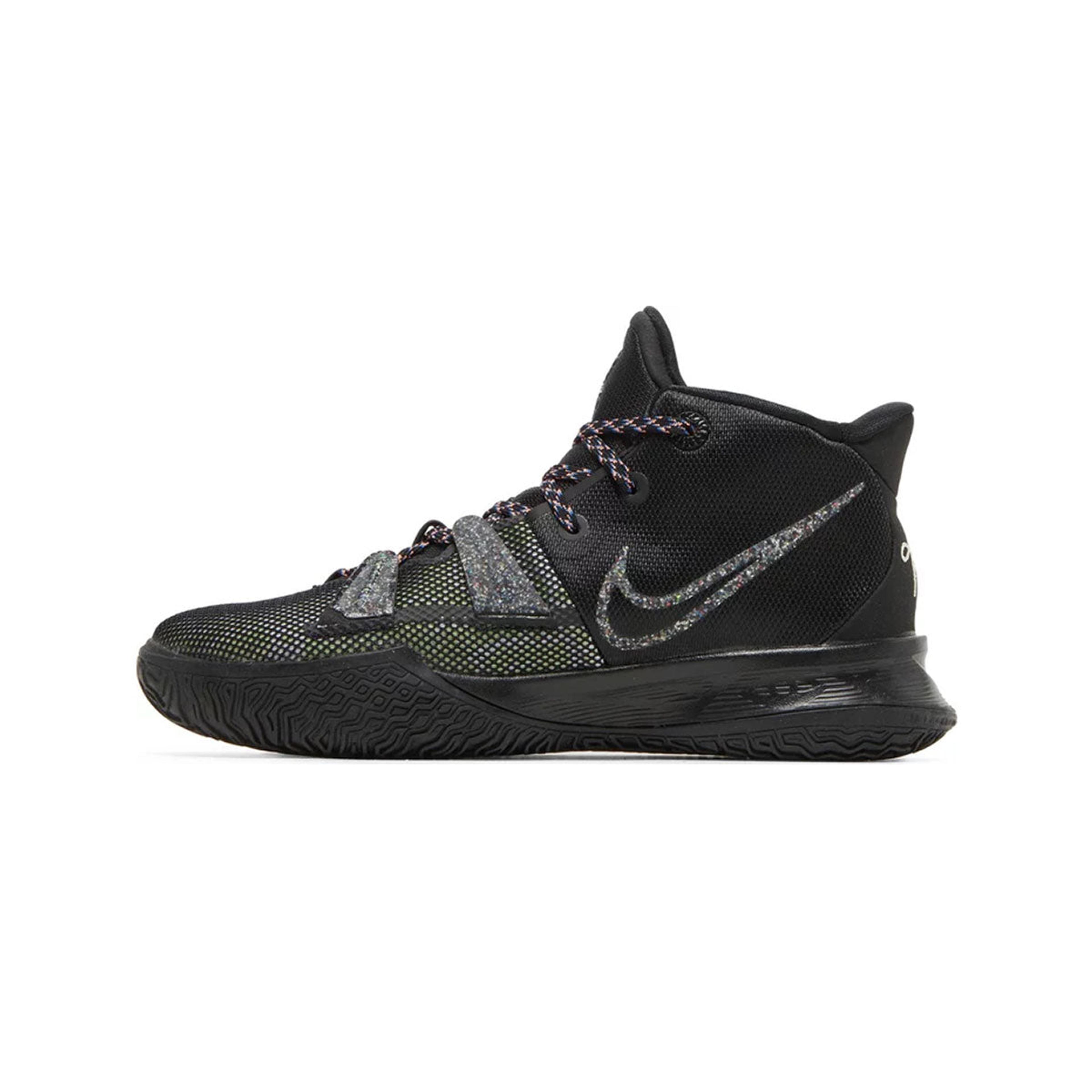 Alternate View 1 of Nike GS Kyrie 7 Black Lime Ice