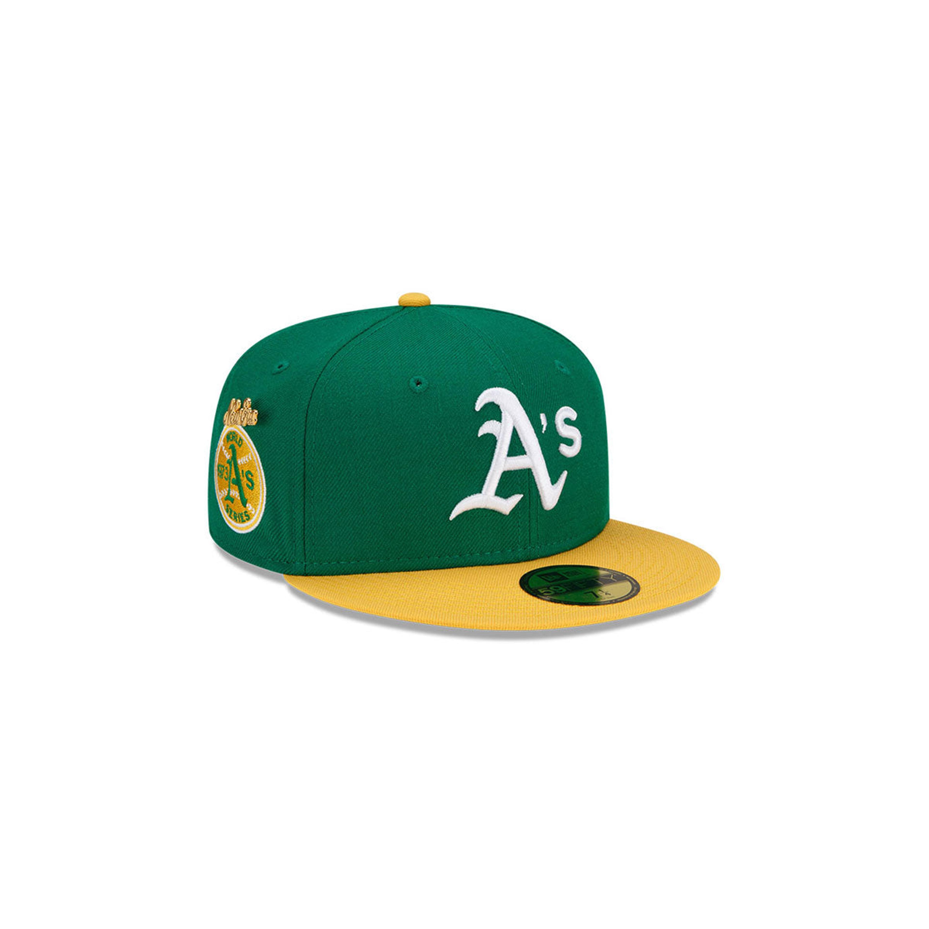 New Era Oakland Athletics 1973 Logo History 59FIFTY Fitted Hat in Green