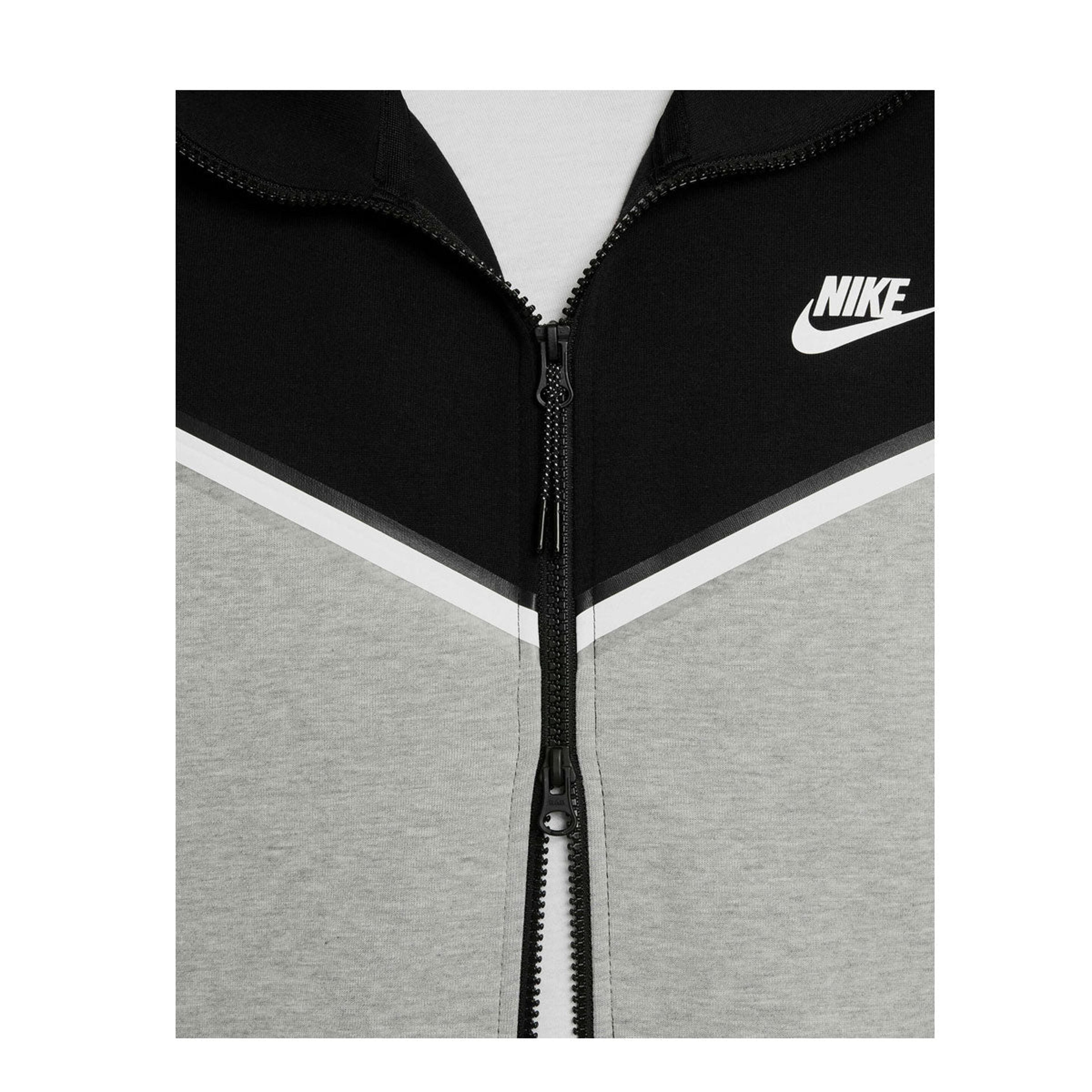 Alternate View 4 of Nike Men's Sportswear Tech Fleece Full-Zip Hoodie Black Grey Hea
