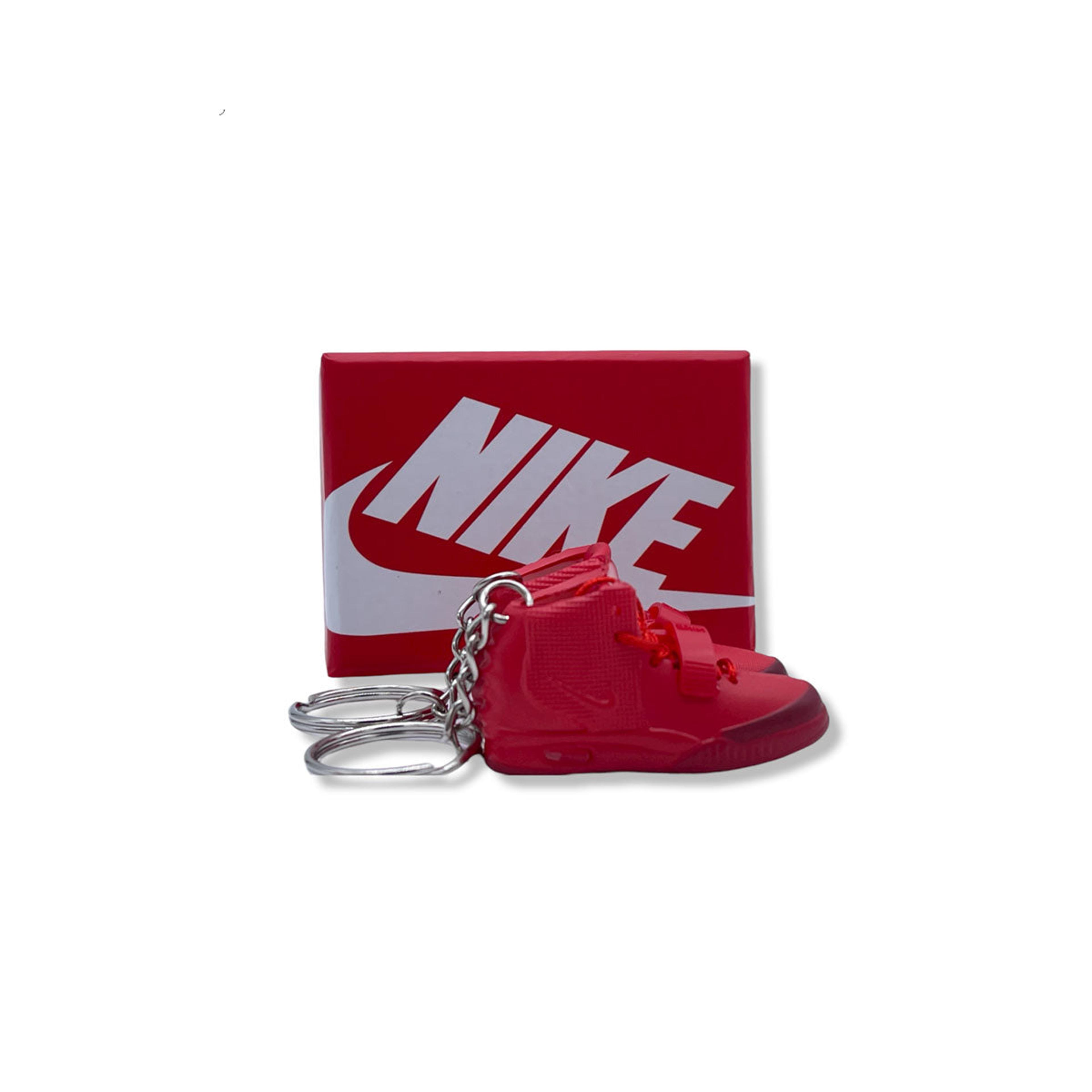 3D Sneaker Keychain- Nike Air Yeezy 2 Red October Pair