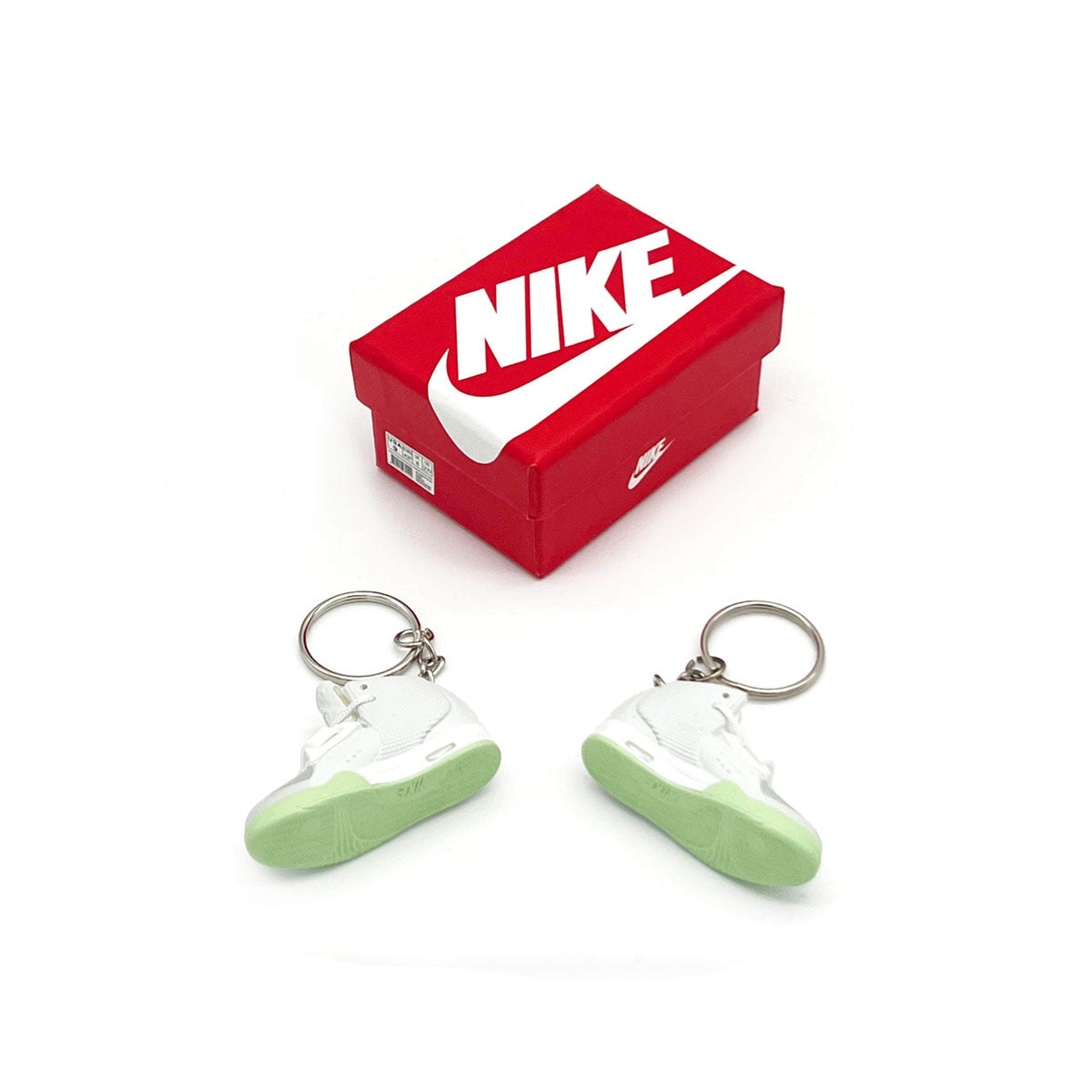 Alternate View 4 of 3D Sneaker Keychain- Nike Air Yeezy 2 Pure Platinum Pair