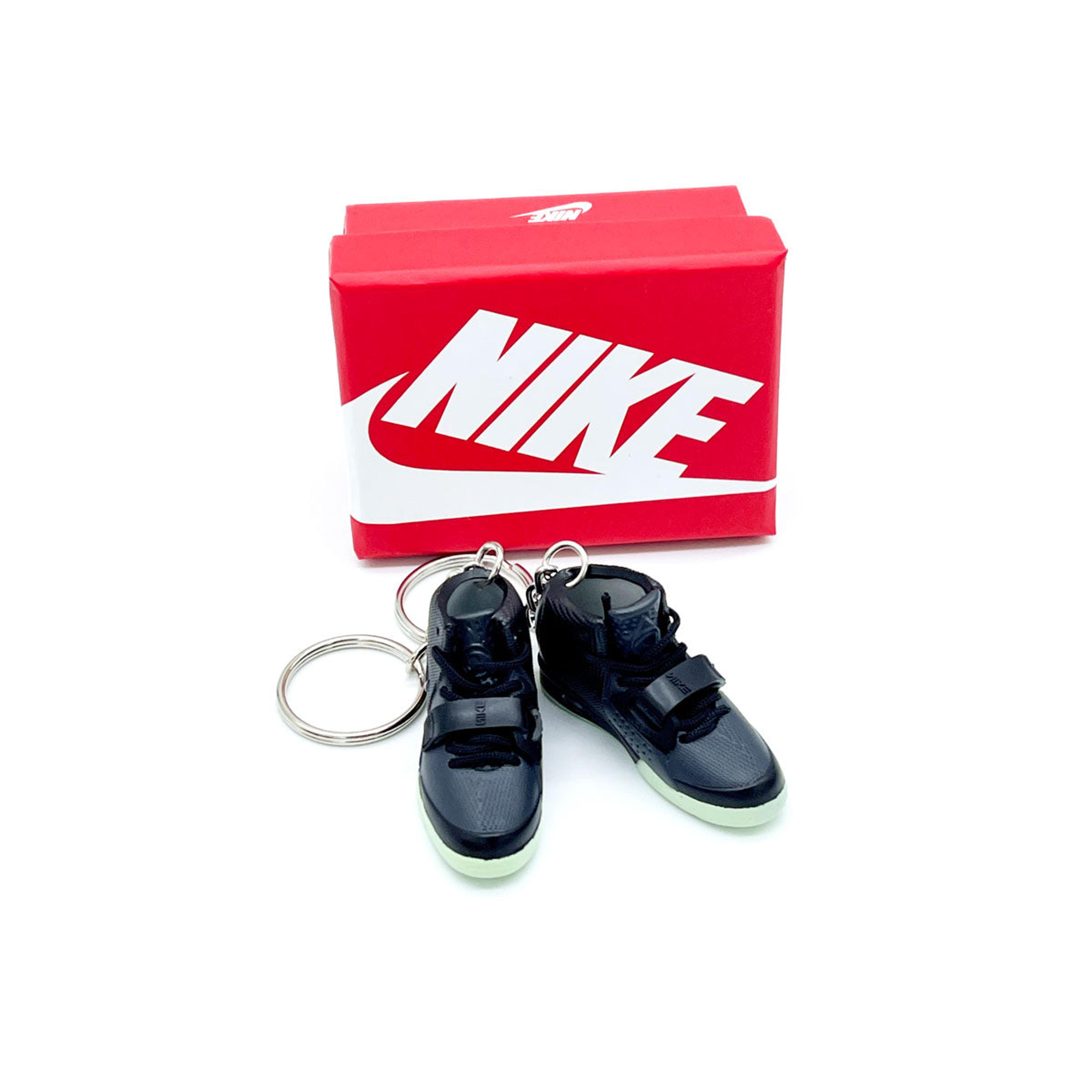 Alternate View 1 of 3D Sneaker Keychain- Nike Air Yeezy 2 Solar Red Pair