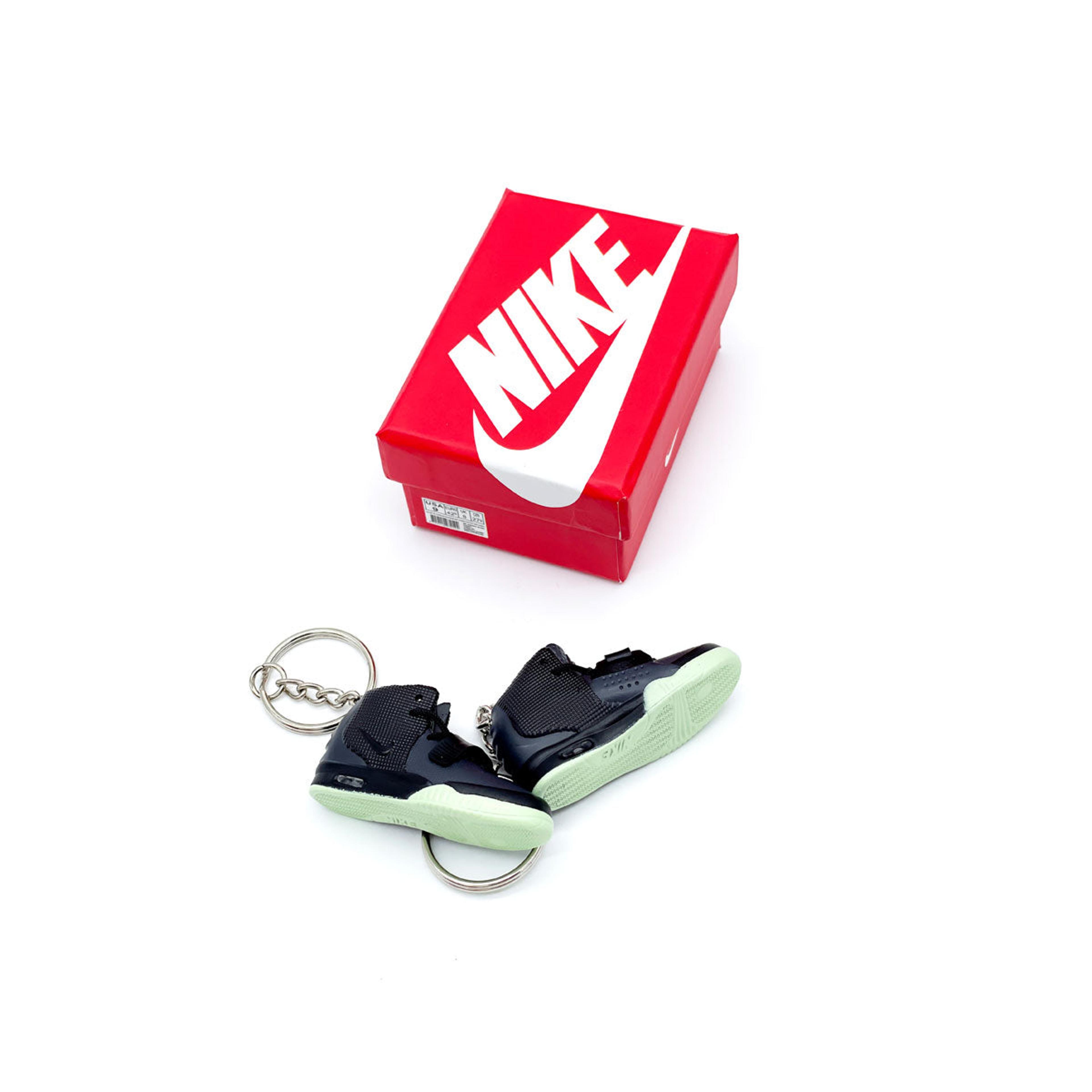Alternate View 4 of 3D Sneaker Keychain- Nike Air Yeezy 2 Solar Red Pair