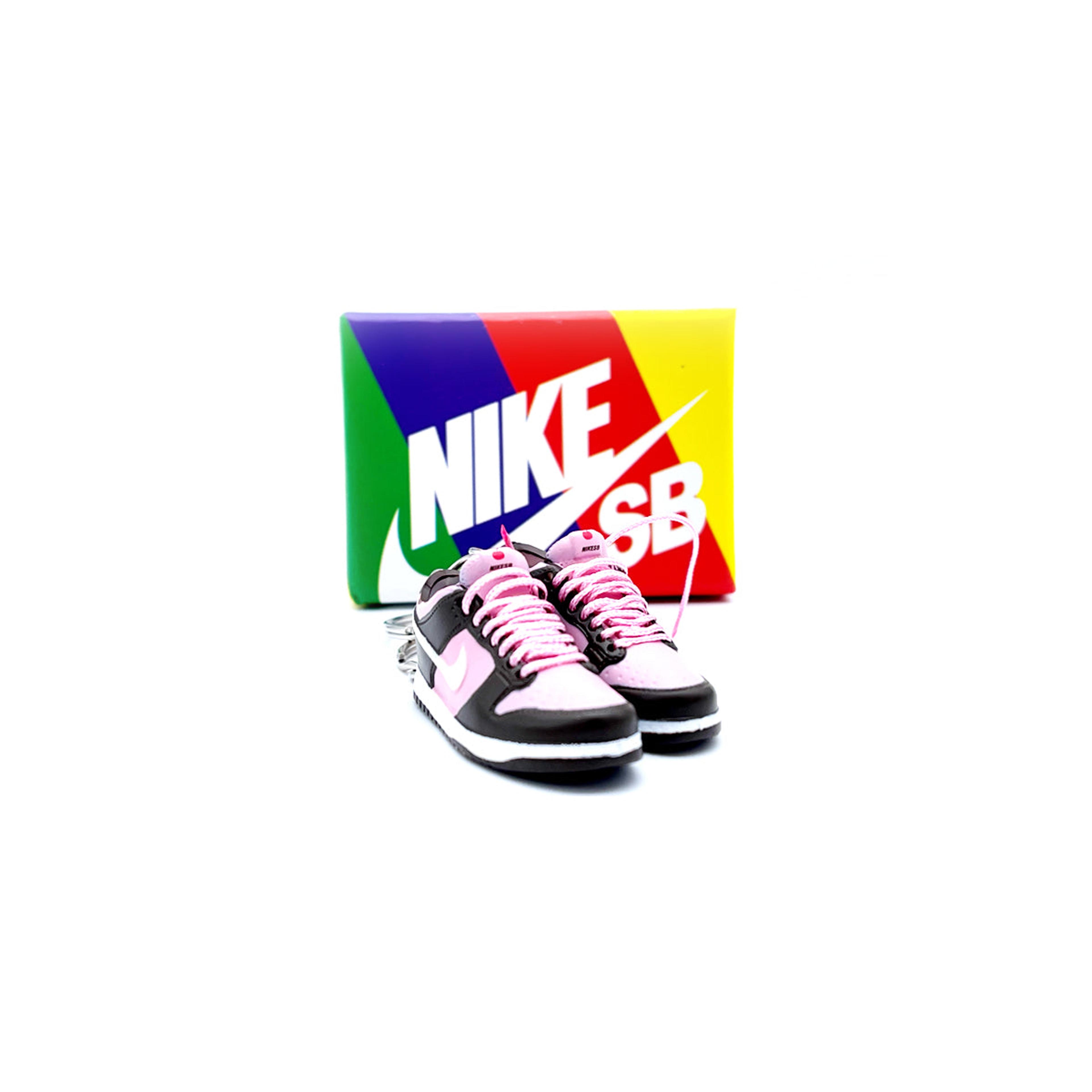 Alternate View 1 of 3D Sneaker Keychain- Nike SB Dunk Low Stussy Cherry Pair