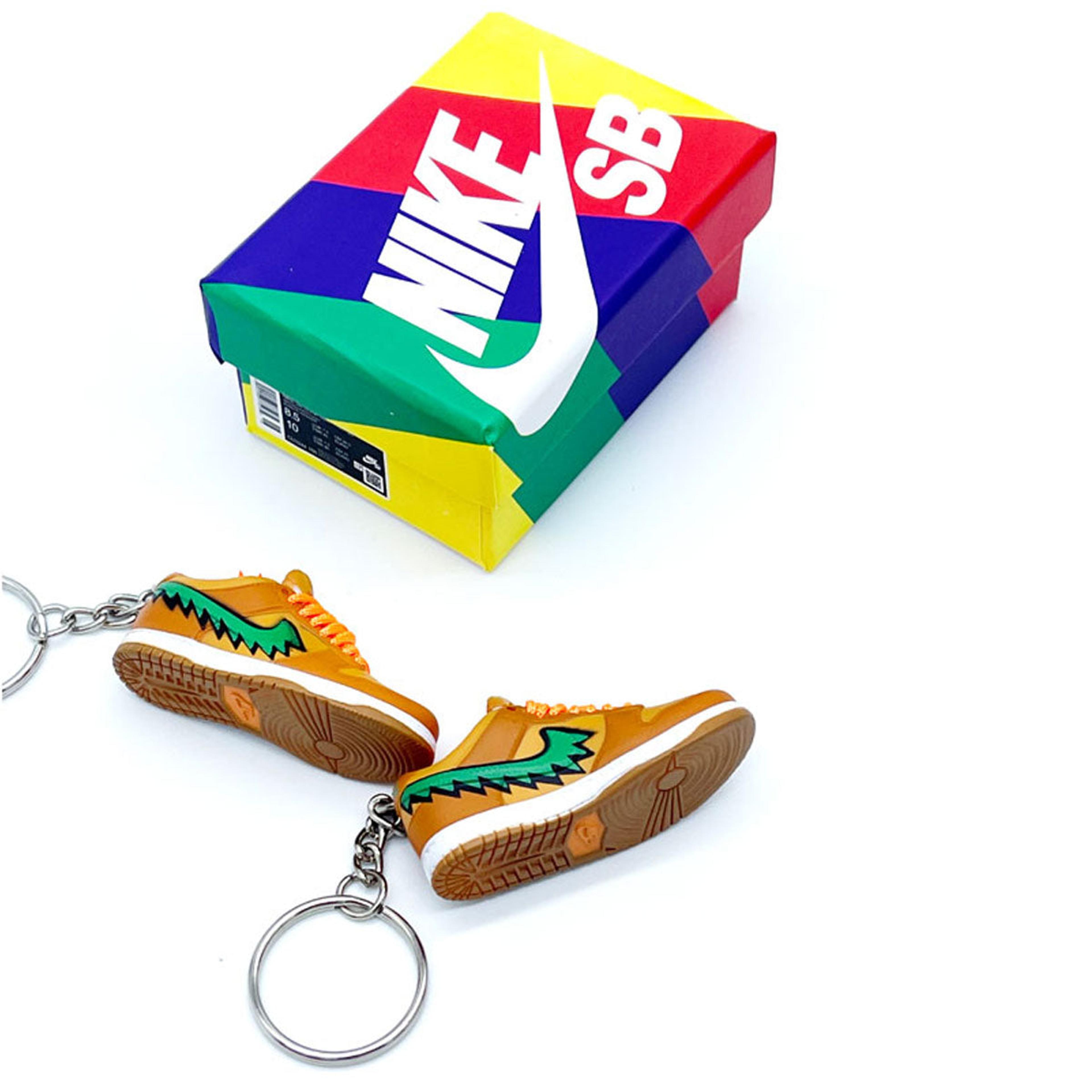 Alternate View 4 of 3D Sneaker Keychain- Nike SB Dunk Low Grateful Dead Bears Orange