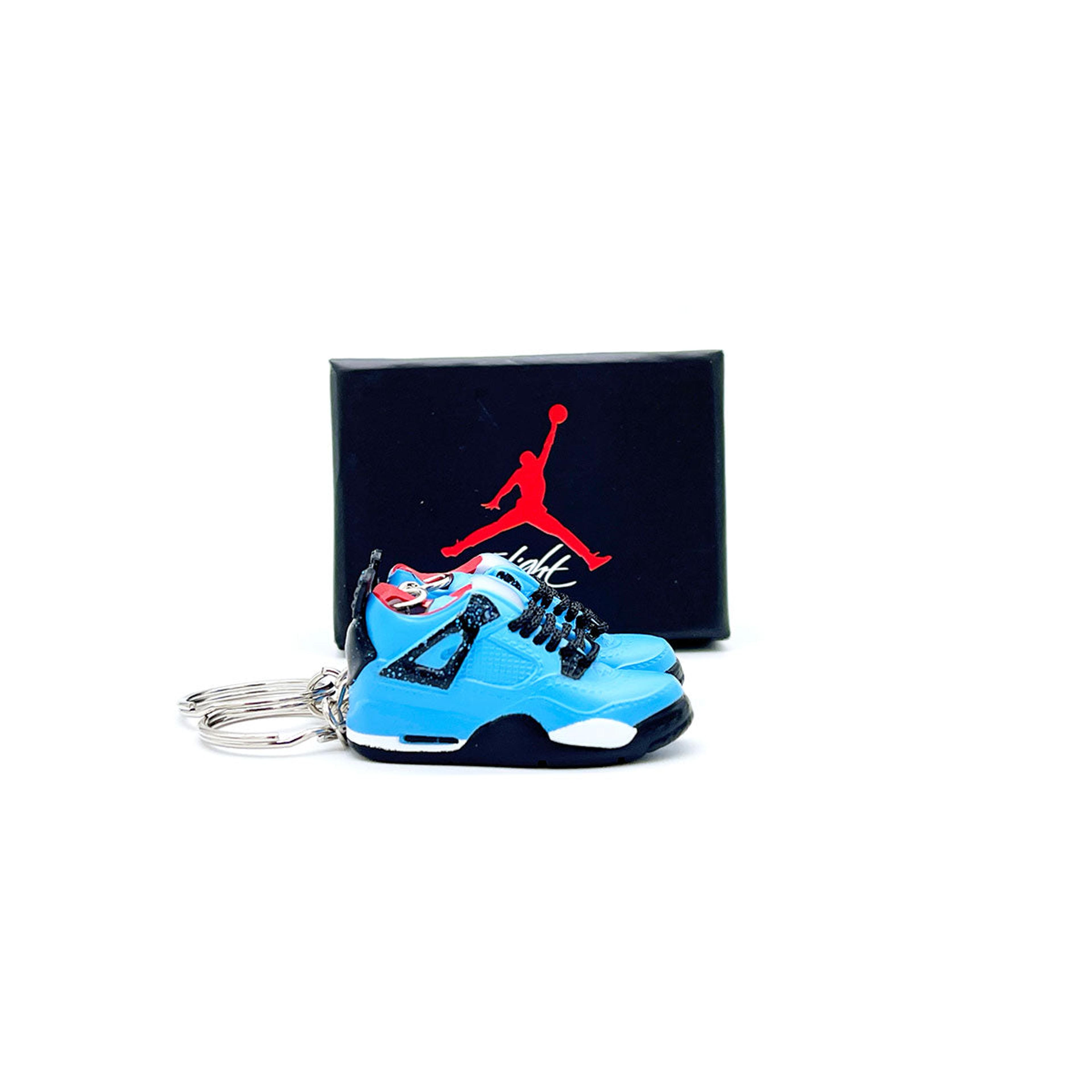 3D Sneaker Keychain- Air Jordan 4 Travis Scott Pair