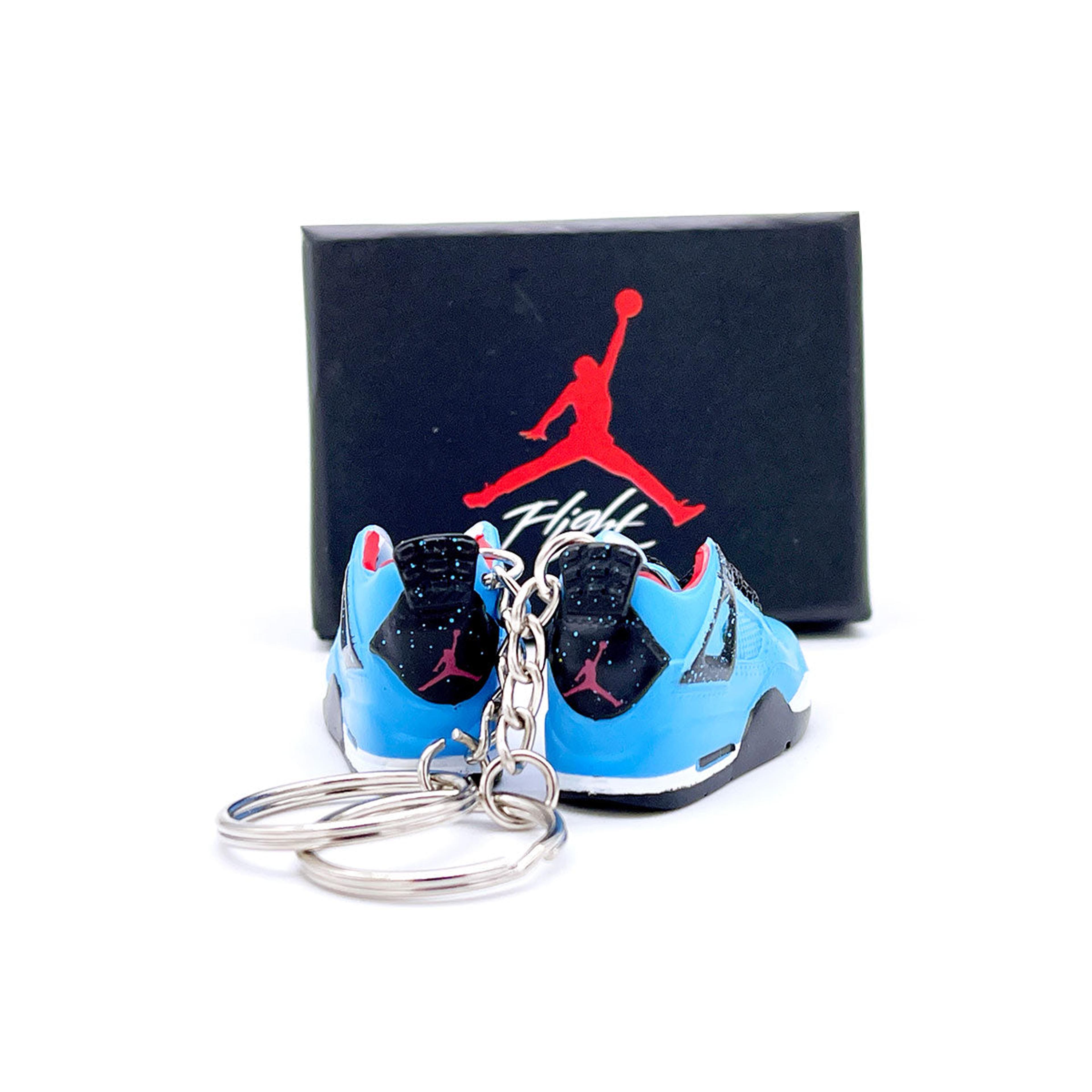 Alternate View 2 of 3D Sneaker Keychain- Air Jordan 4 Travis Scott Pair