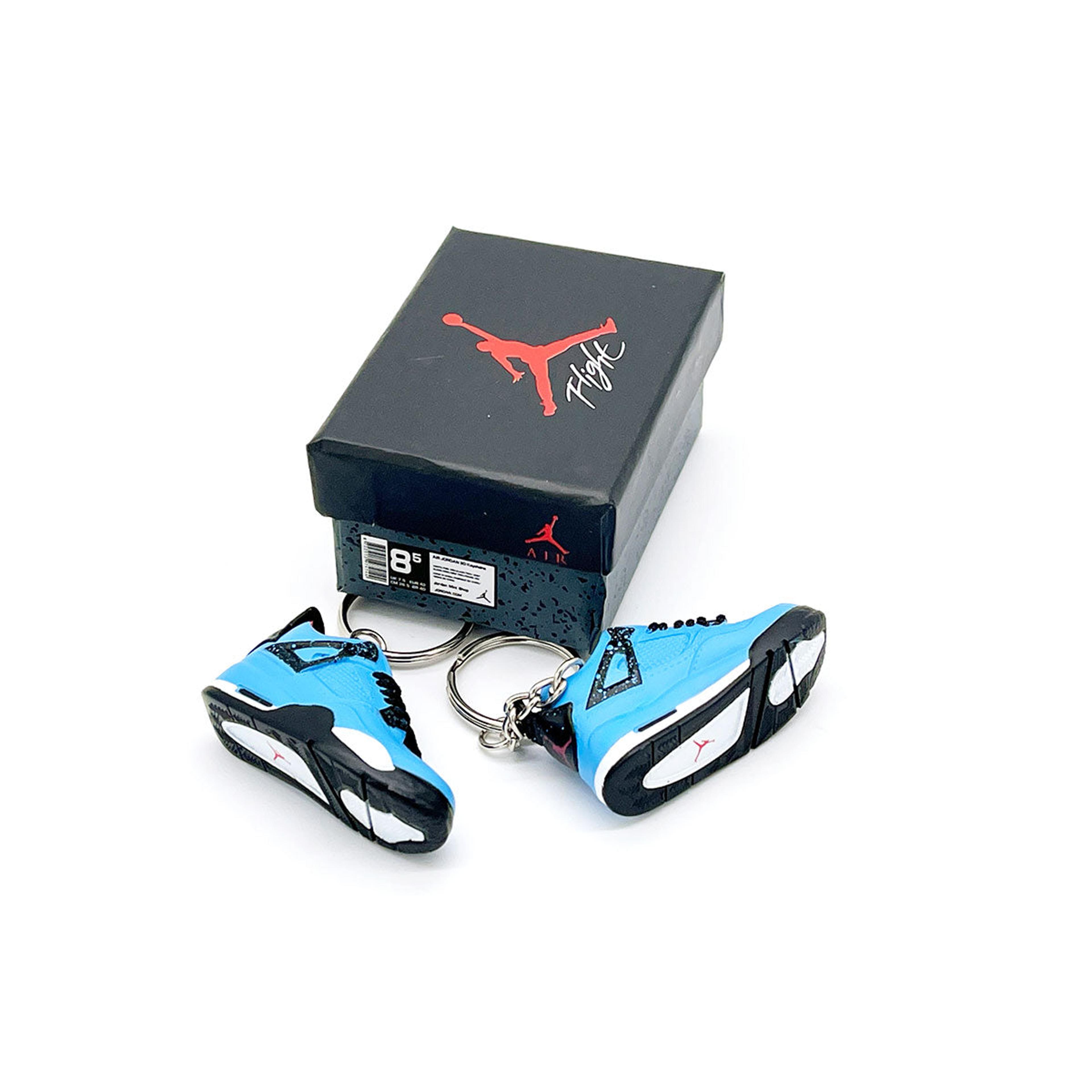 Alternate View 4 of 3D Sneaker Keychain- Air Jordan 4 Travis Scott Pair