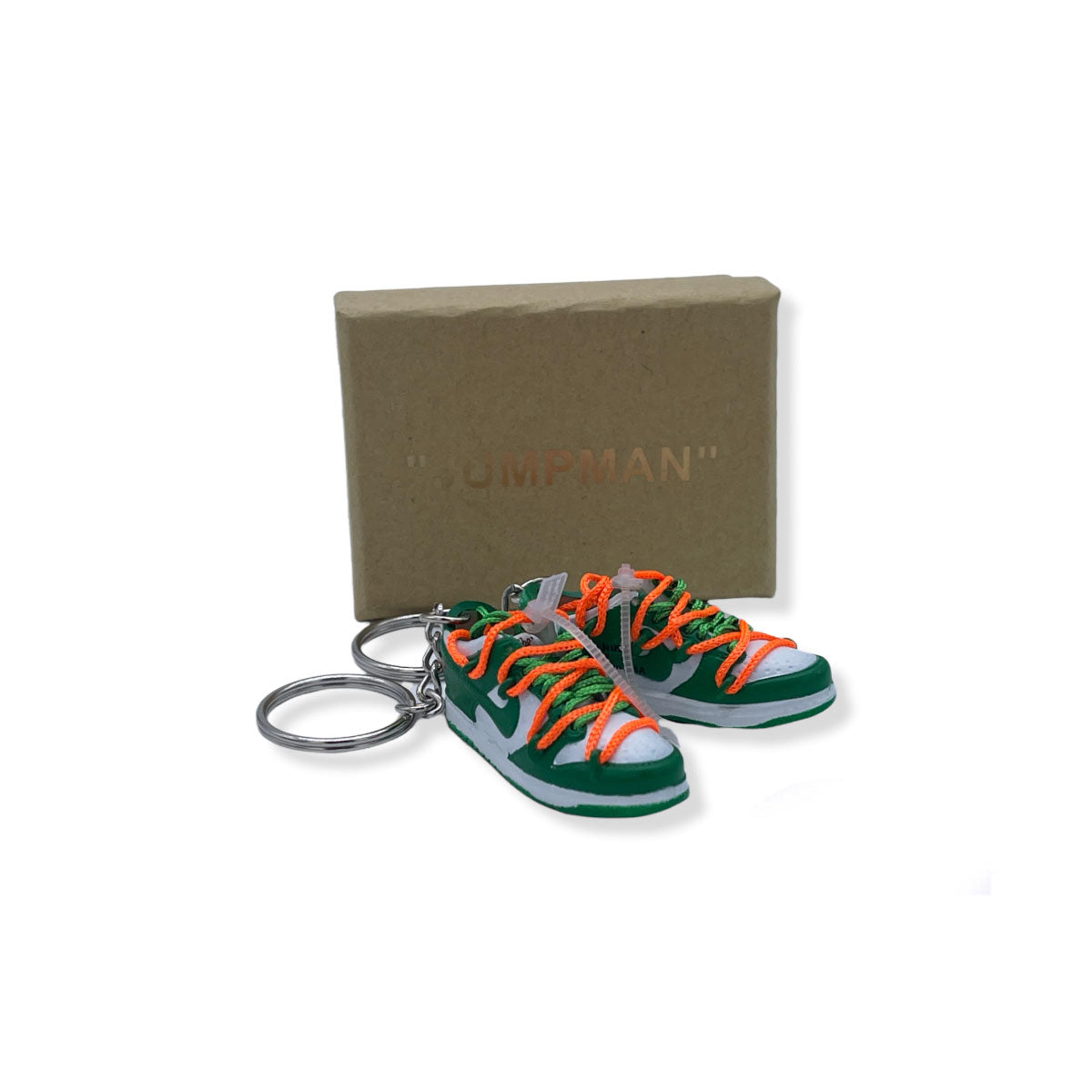 Alternate View 1 of 3D Sneaker Keychain- Nike SB Dunk Low Off-White Pine Green Pair