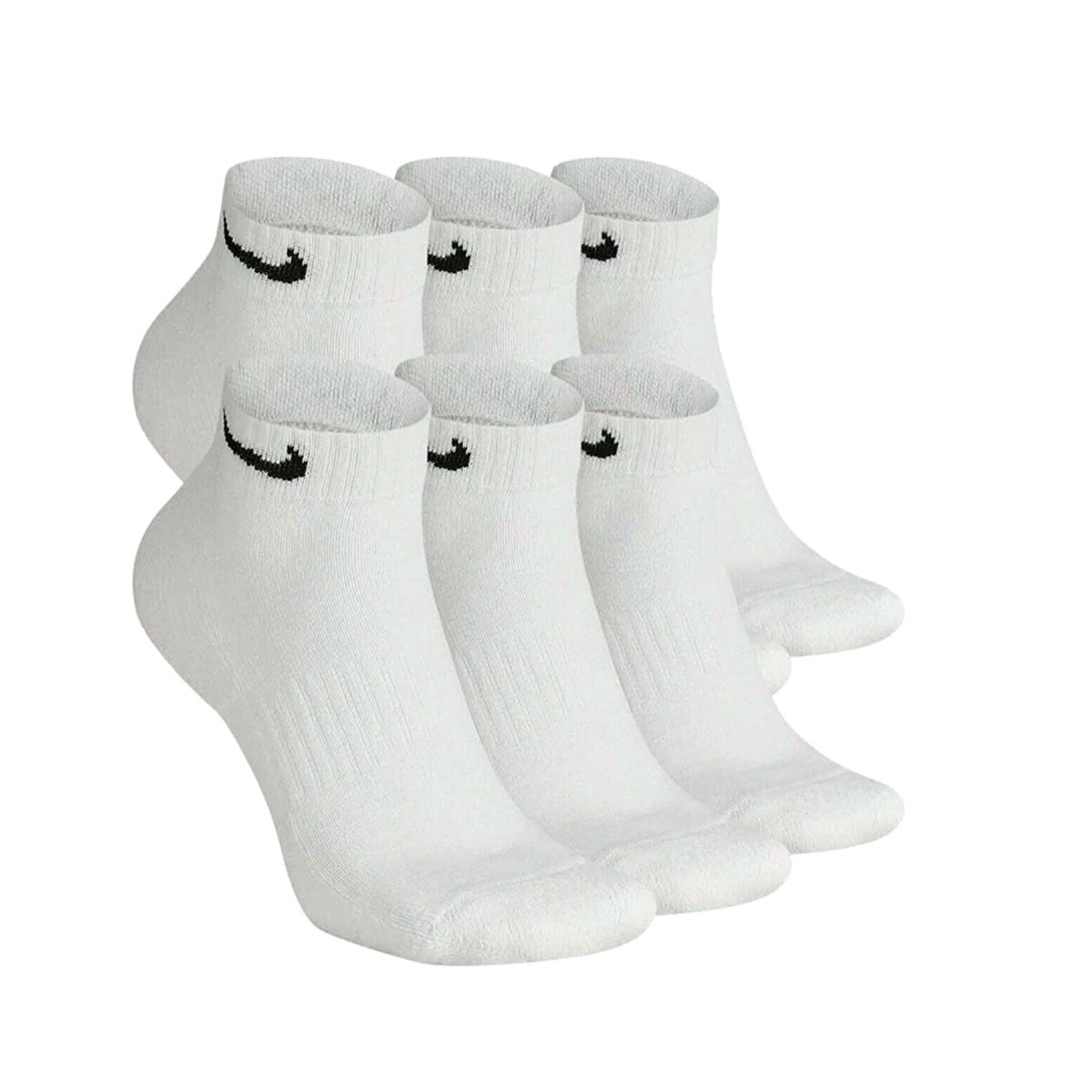 Alternate View 1 of Nike Men's Everyday Plus Cushioned Low Cut Training Socks White 