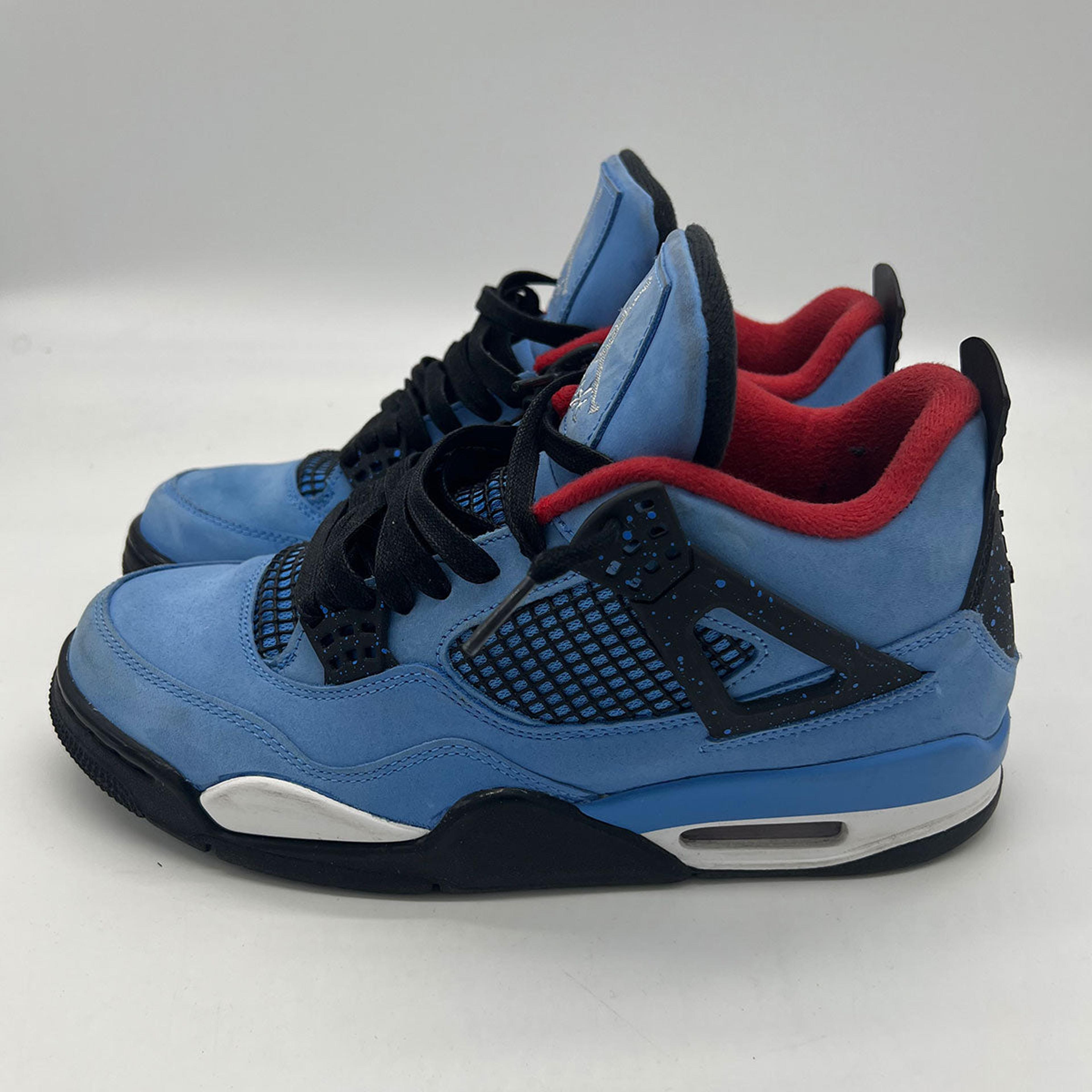 Jordan 4 Retro x Travis Scott Cactus Jack - Size 10 Men University  Blue/Black