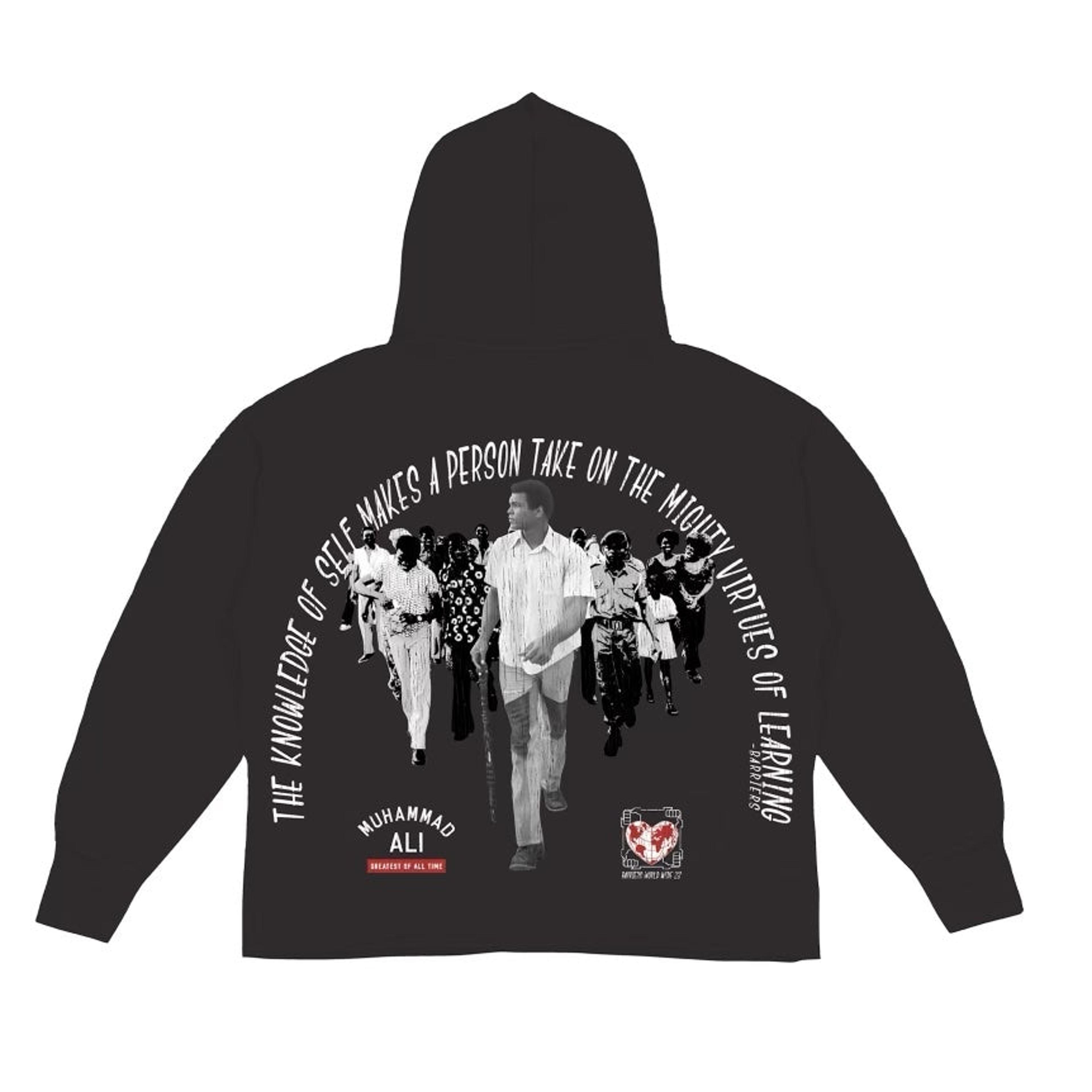 Alternate View 1 of Barriers Ali "We Are All Gifted" Hoodie