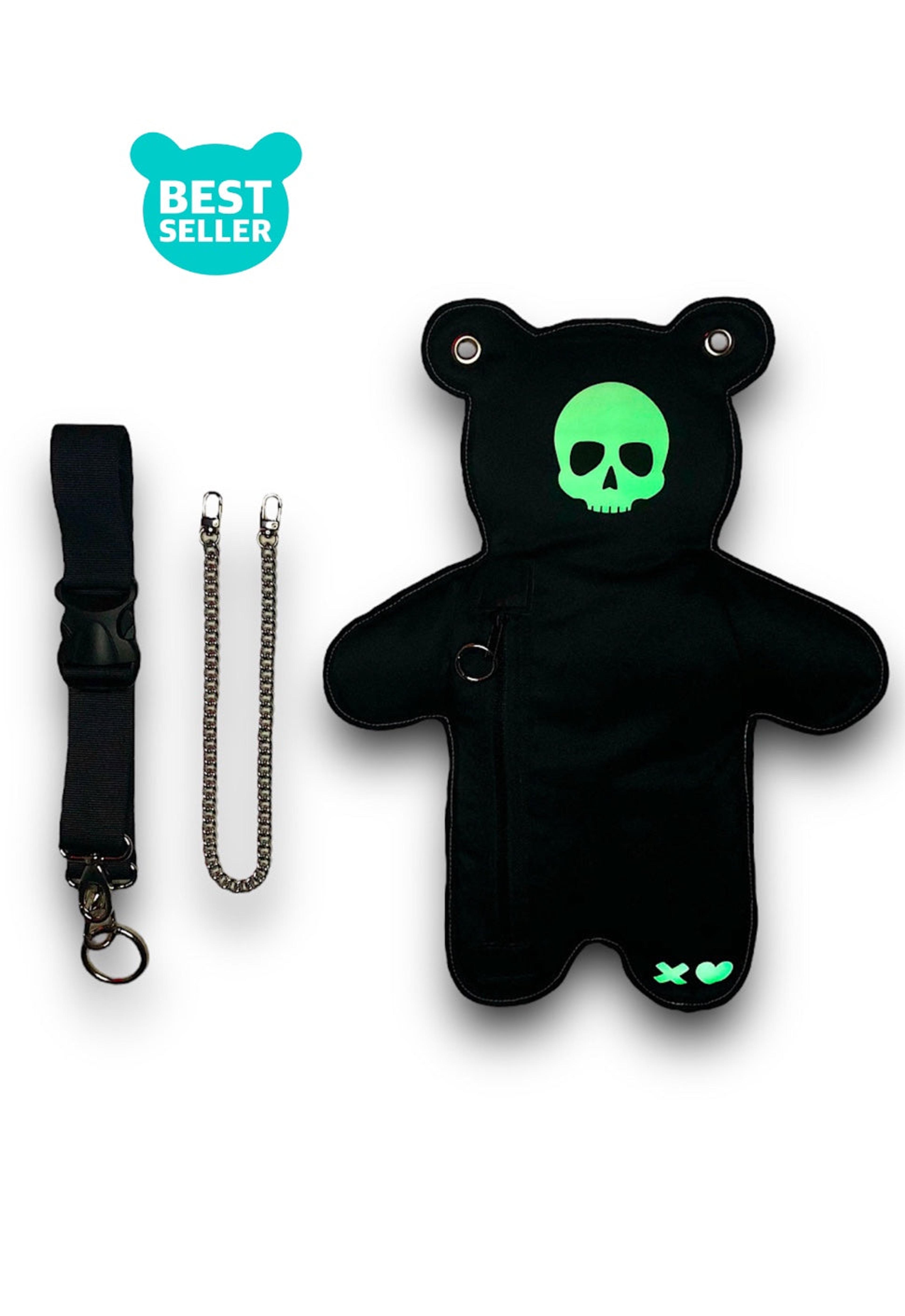 SkullBEARS | Black | Luminous Glow Bear Bag