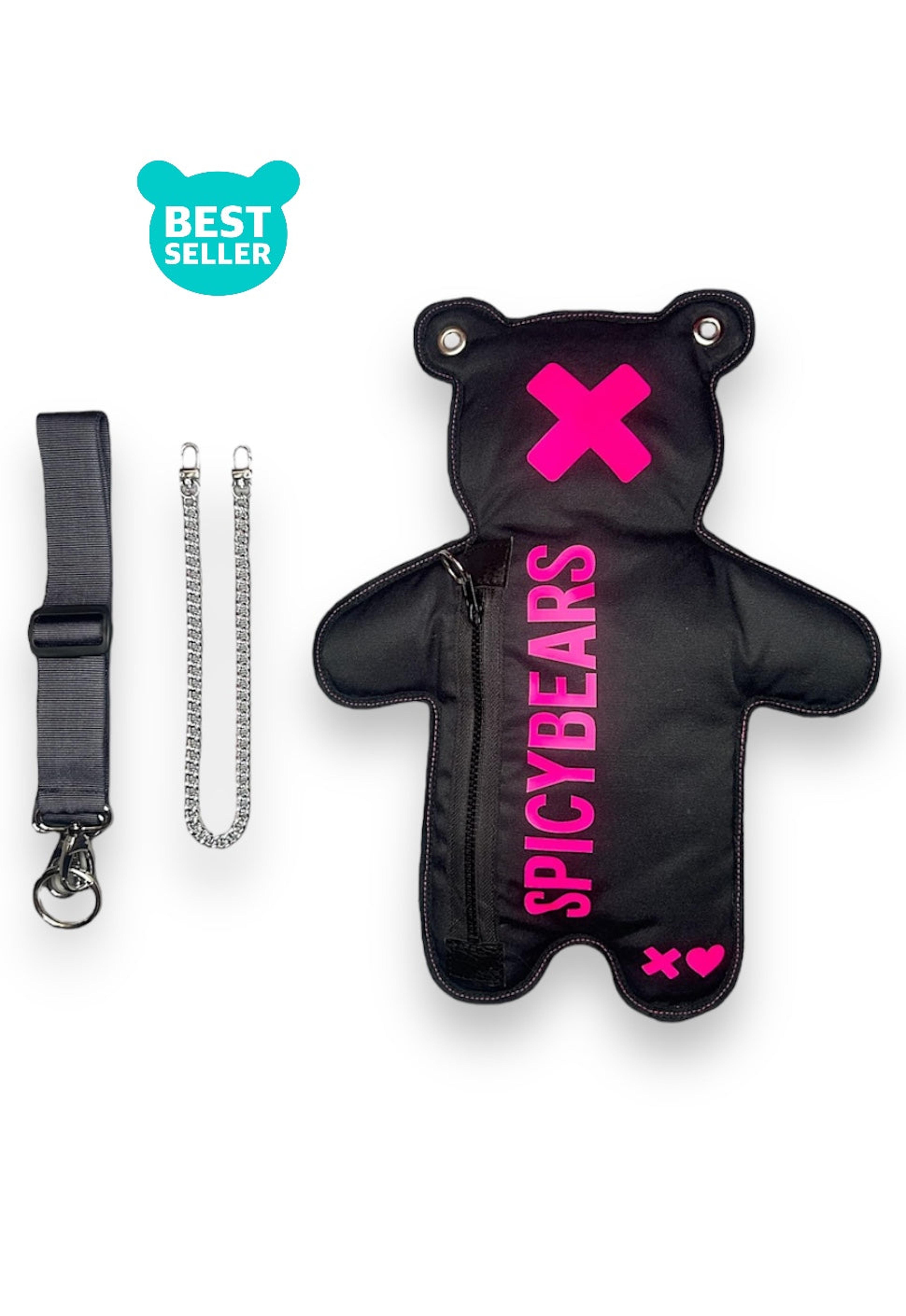 Black | Fuchsia Bear Bag