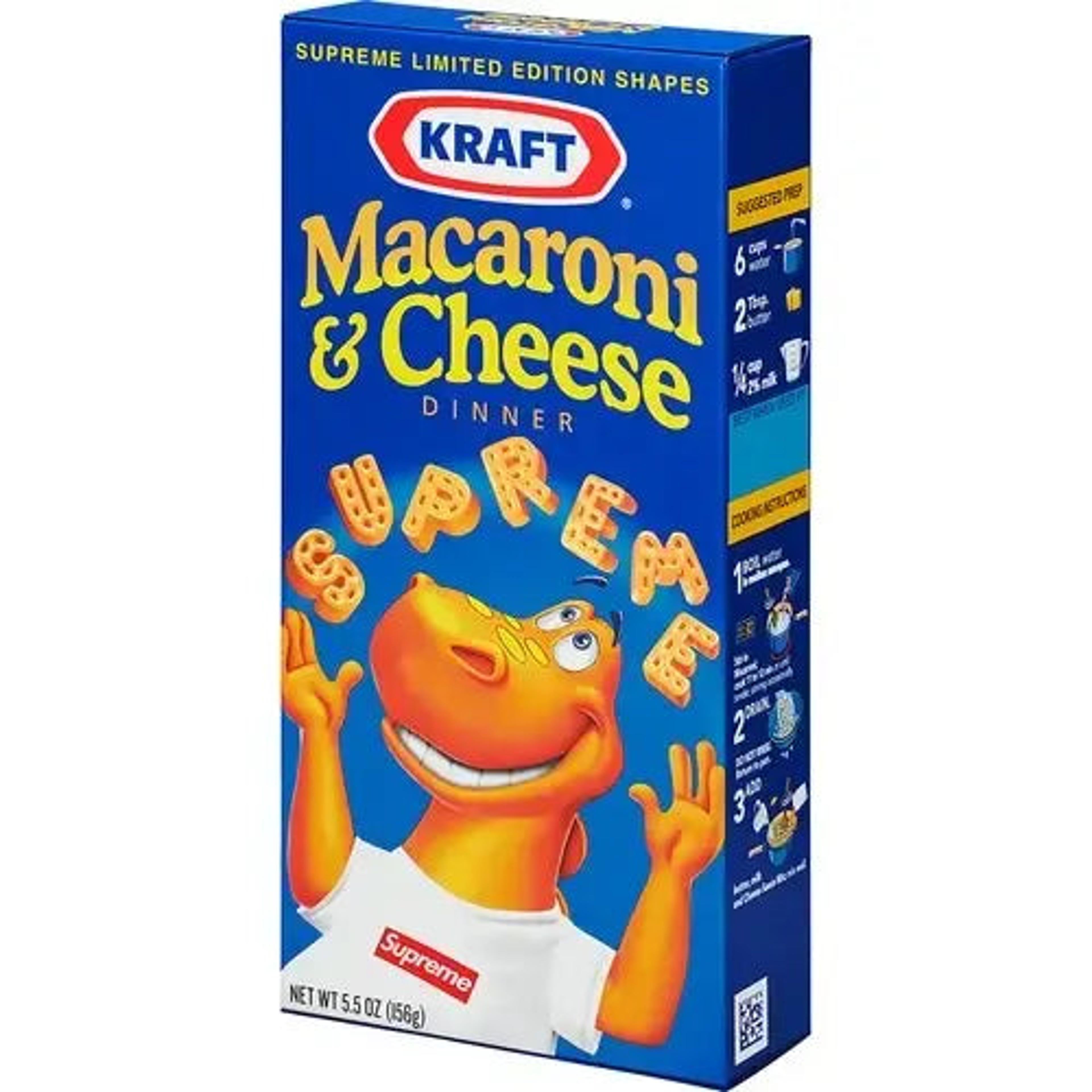 Supreme Kraft Macaroni & Cheese Box