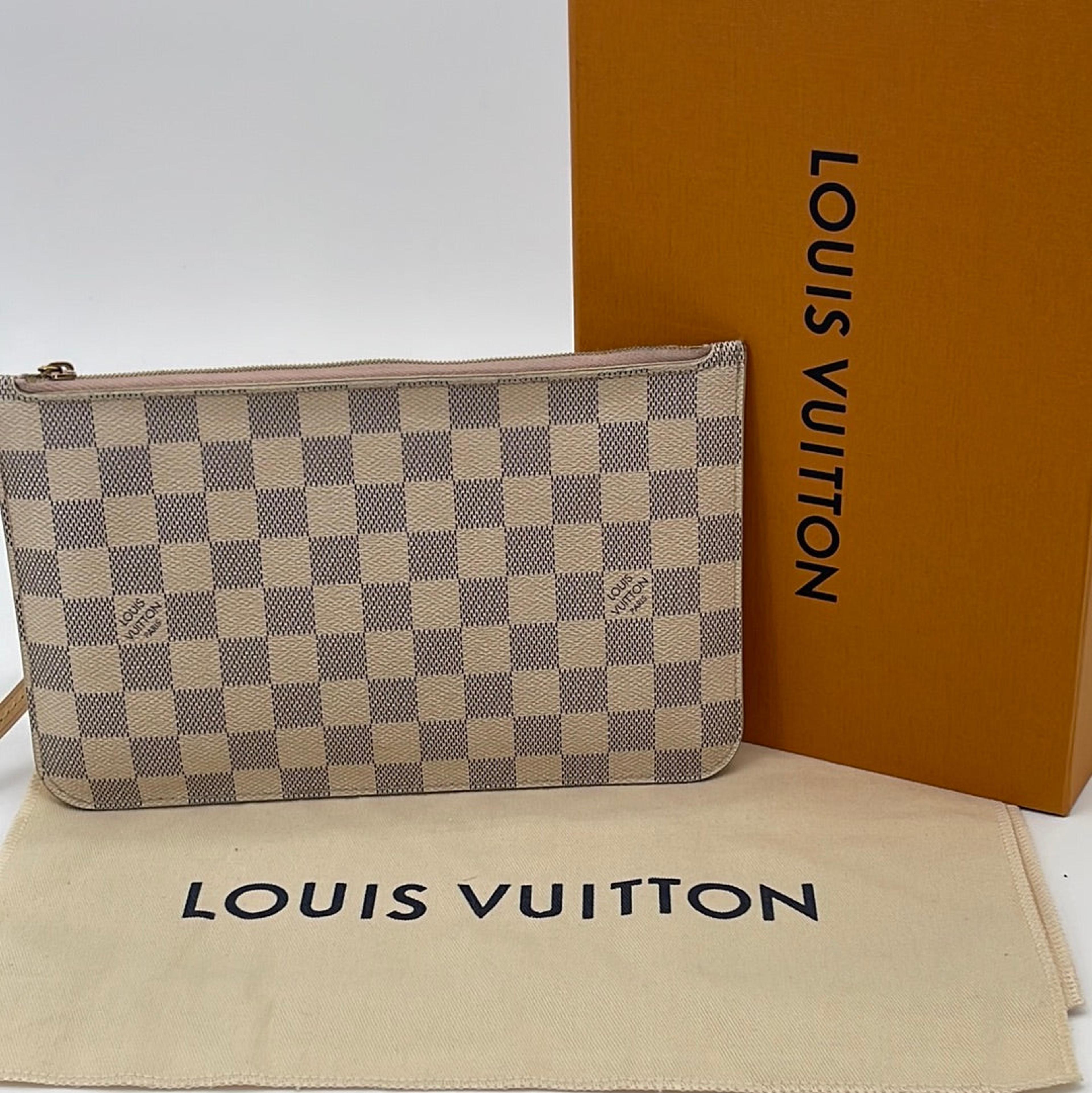 NTWRK - Preloved Louis Vuitton Damier Azur Neverfull Large Pouch