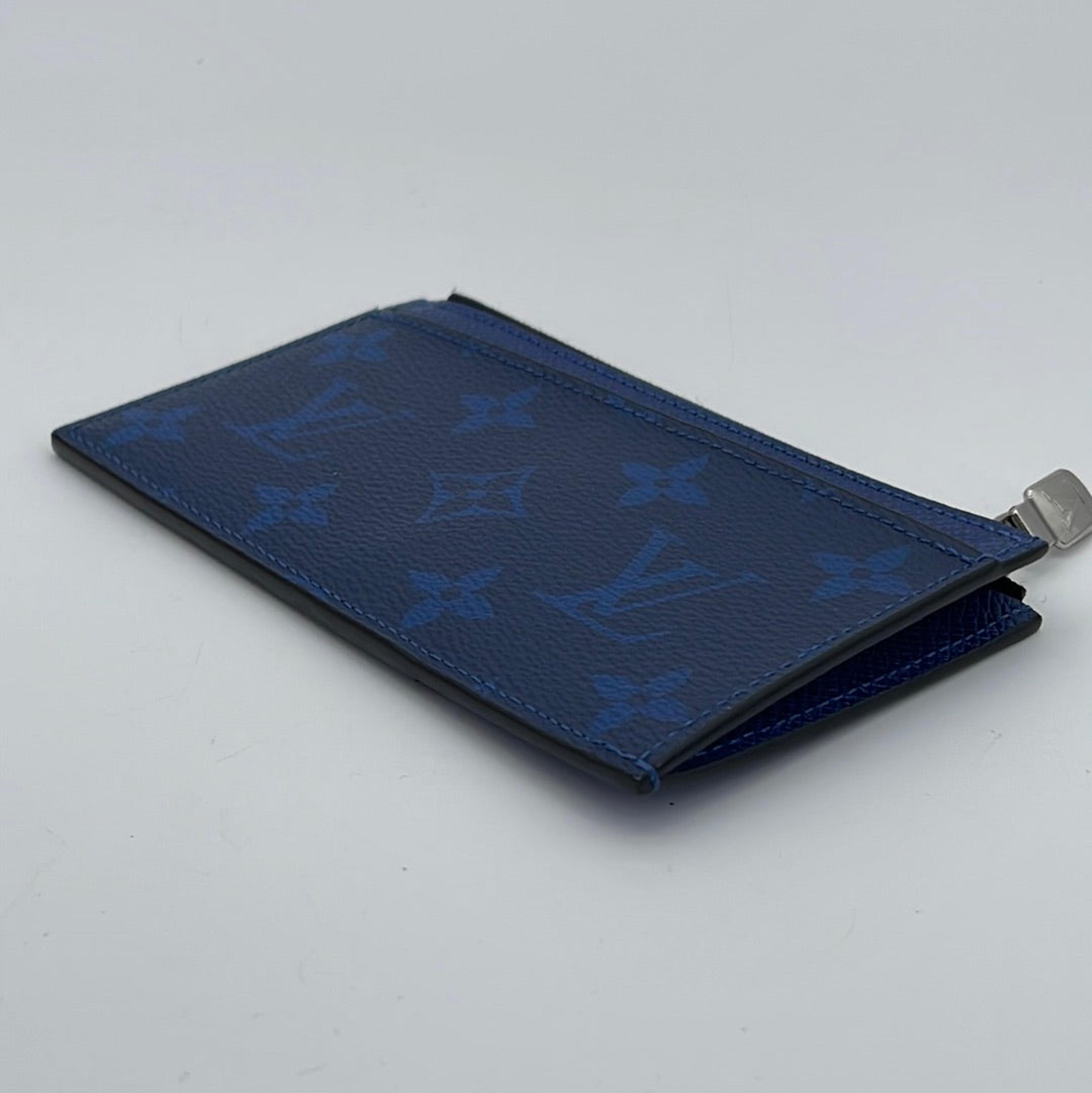 NTWRK - Preloved Louis Vuitton Monogram Taigarama Blue Coin Card Holder