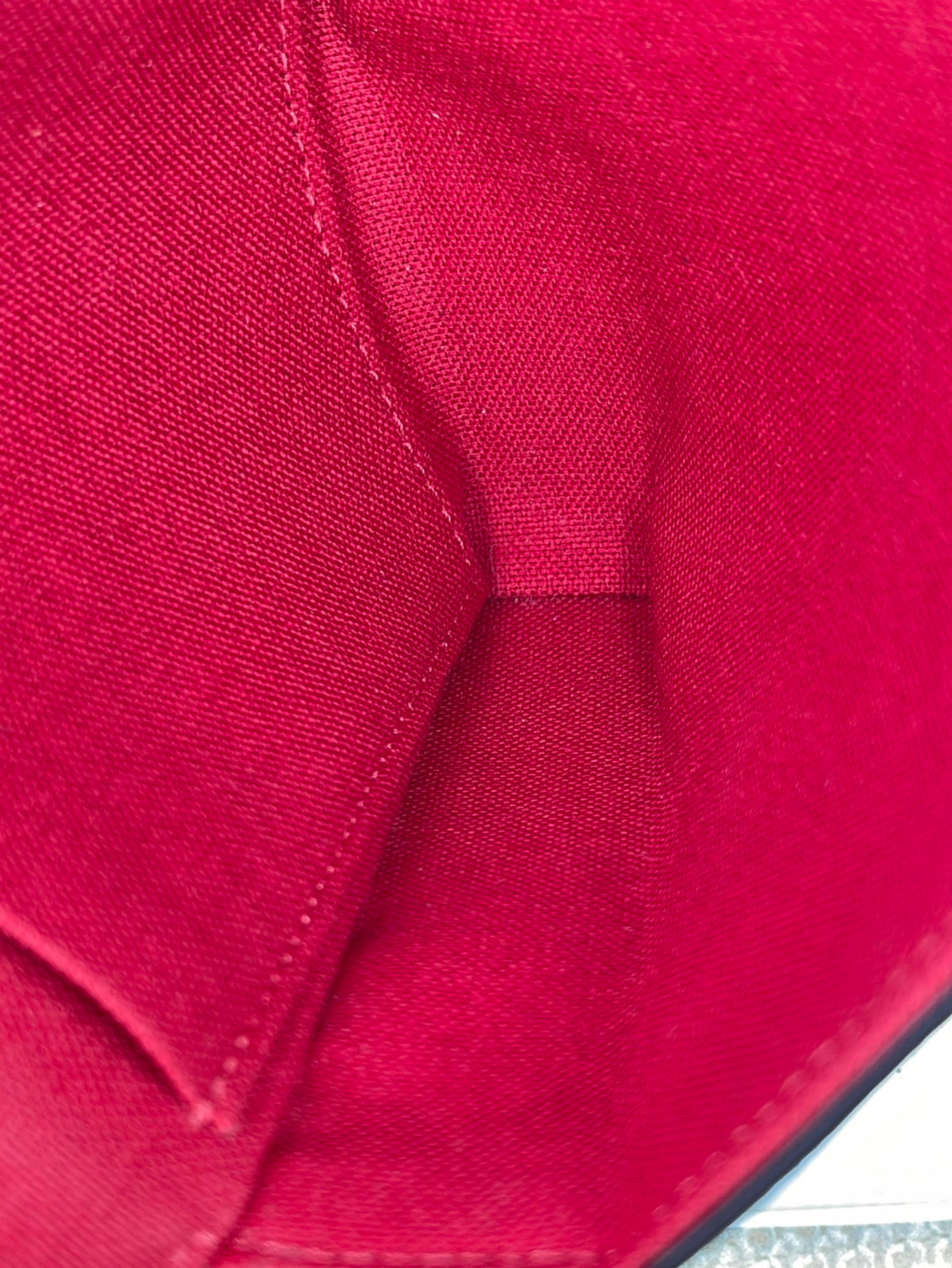 Preloved Louis Vuitton Felicie Pochette Red Empreinte Leather Bag