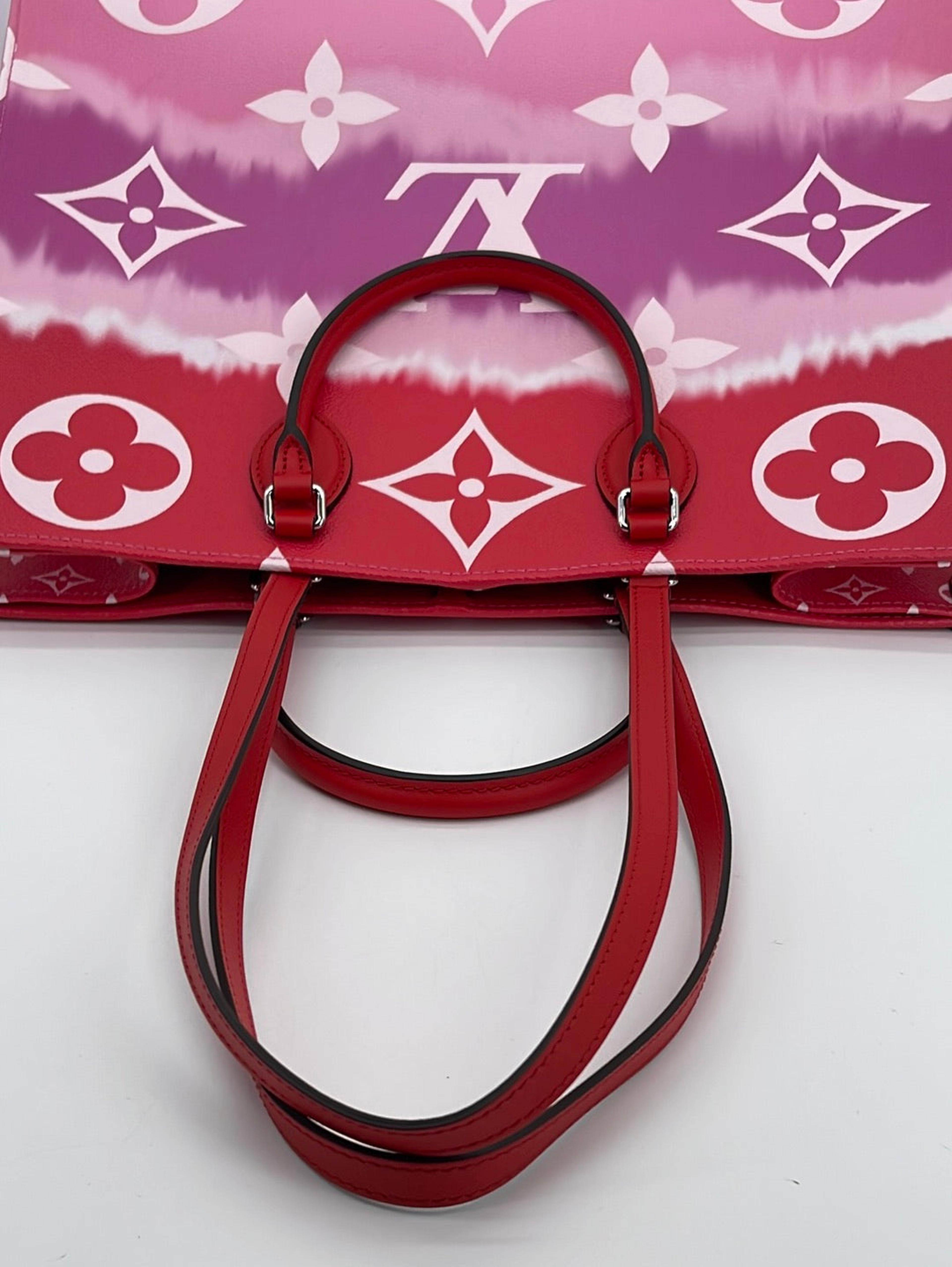 Pre-loved Louis Vuitton Monogram Escale Neverfull MM Rouge