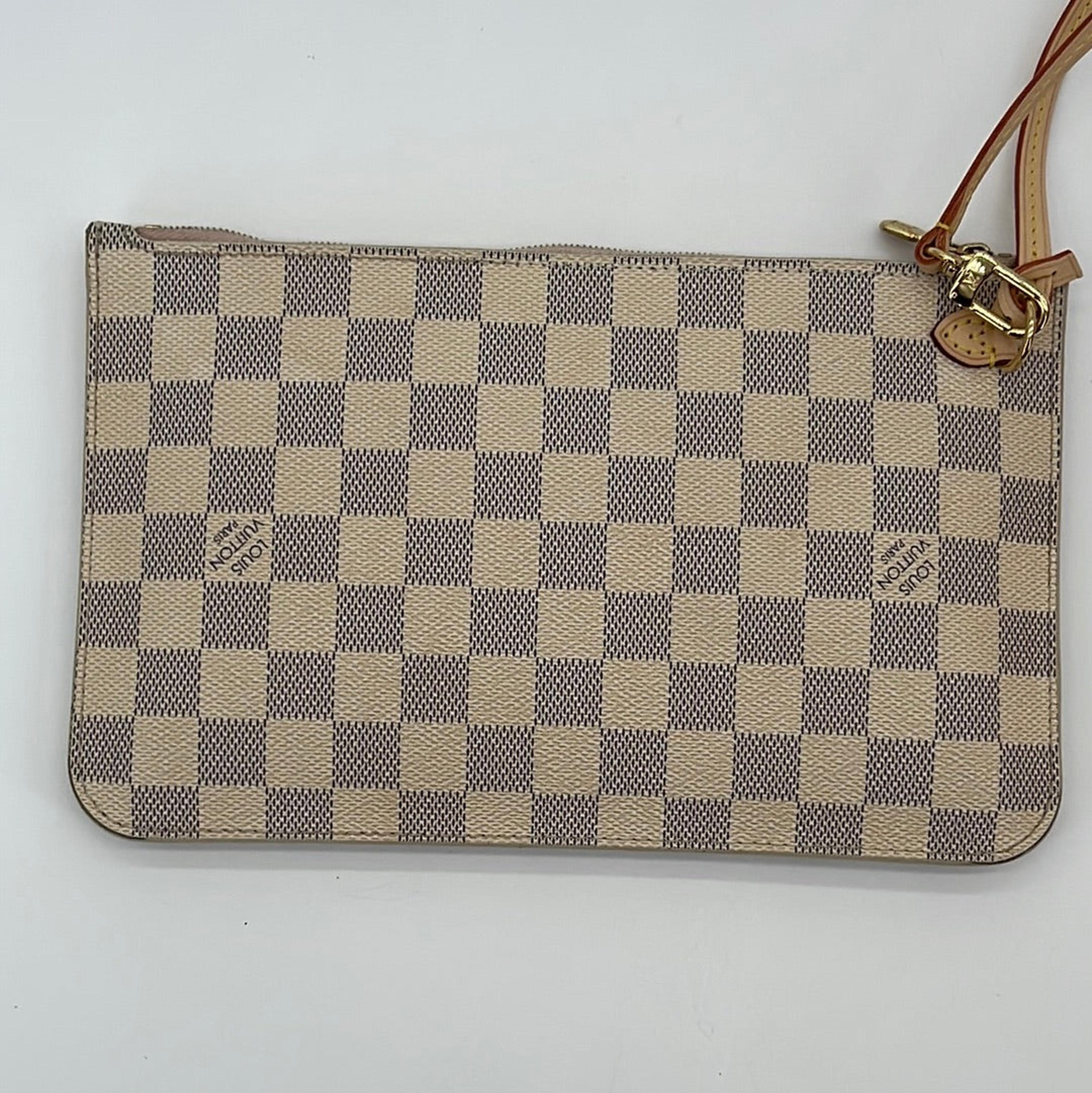 NTWRK - Preloved Louis Vuitton Damier Azur Neverfull Large Pouch SD2107