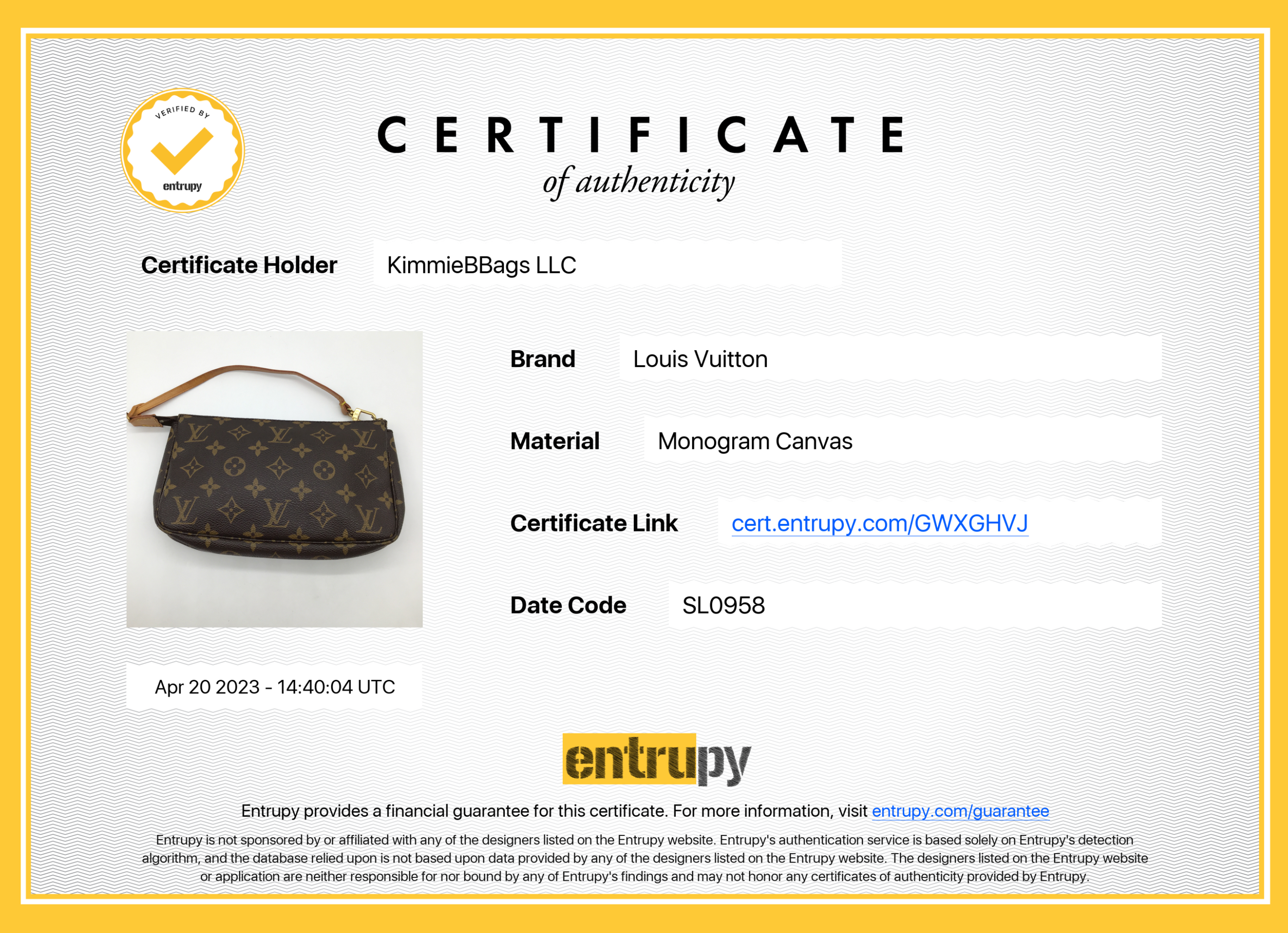 PRELOVED Louis Vuitton Monogram Accessories Pochette Bag with Crossbod –  KimmieBBags LLC
