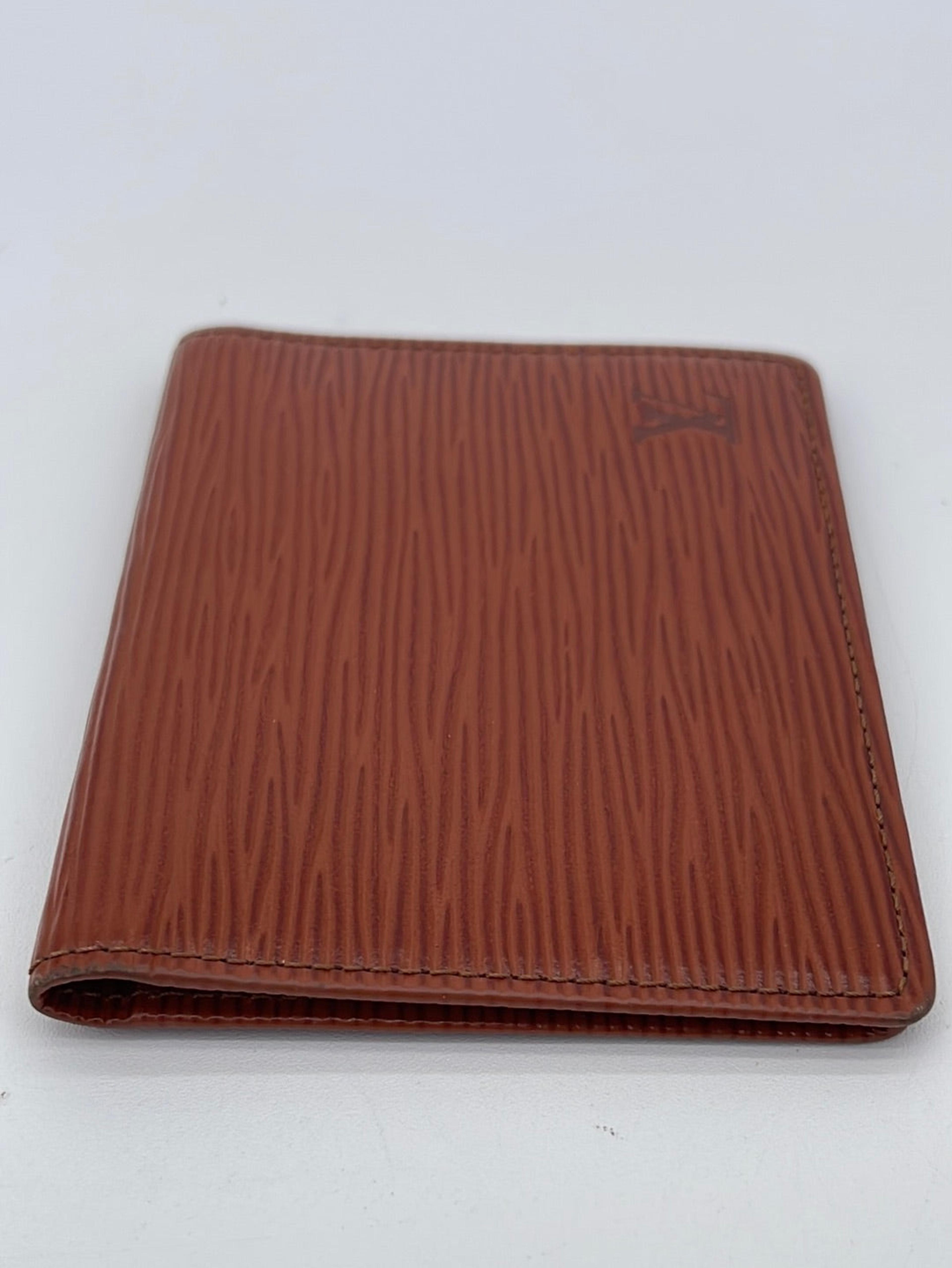 Vintage Louis Vuitton Men's Brown Epi Canvas Leather Slim ID