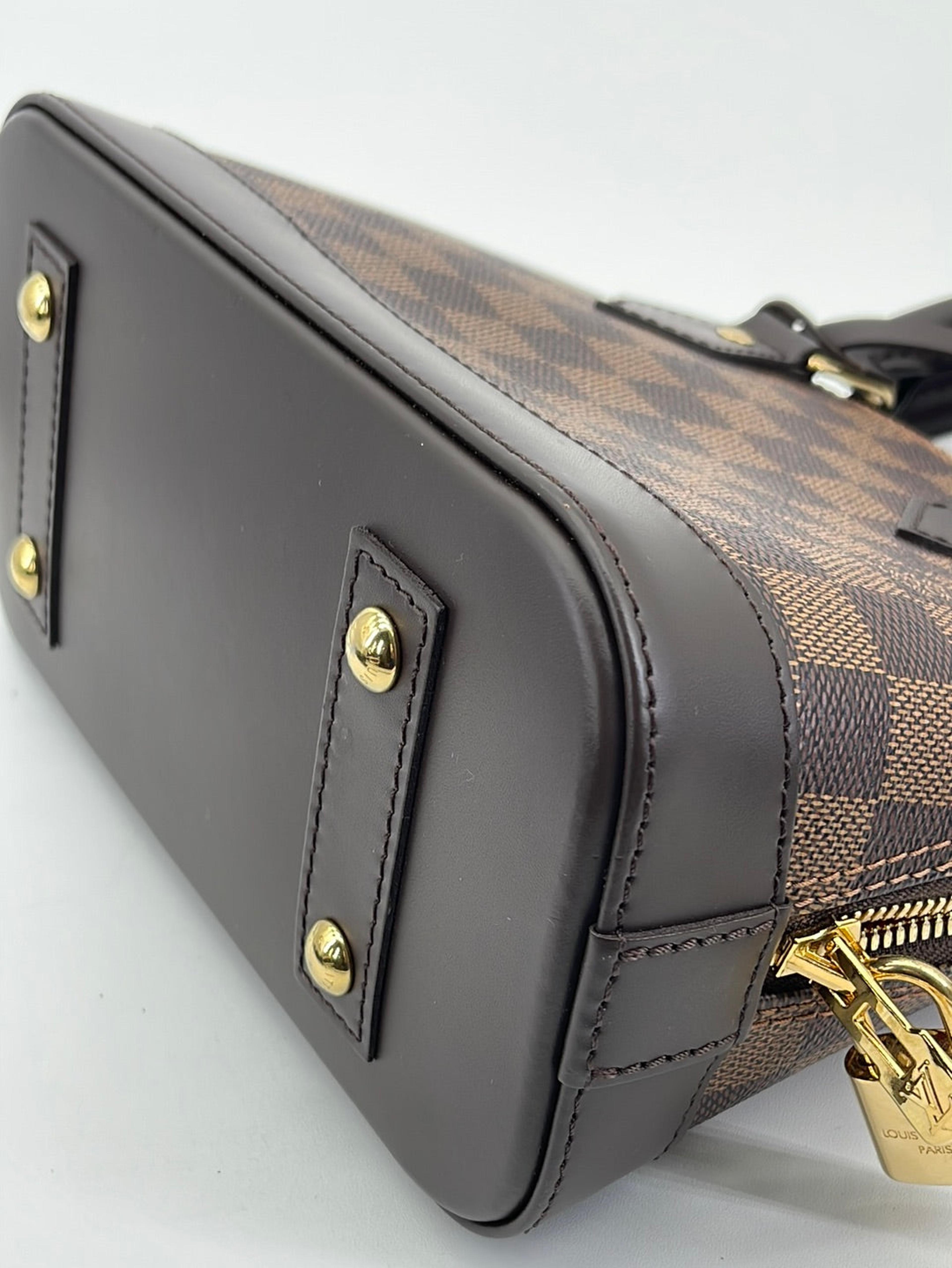 PRELOVED Louis Vuitton Alma BB Damier Ebene Handbag with Crossbody